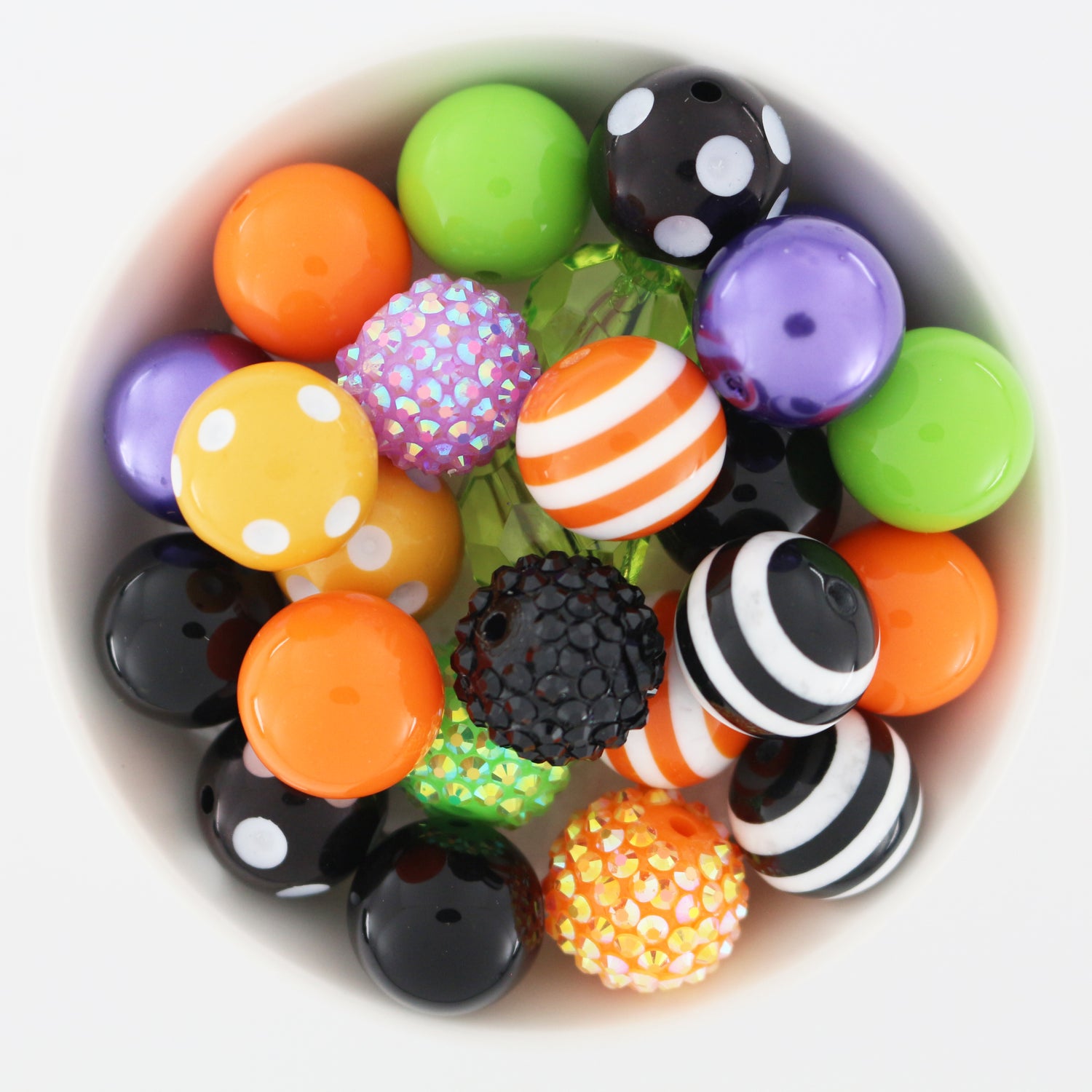Bubblegum Beads 20mm Acrylic Halloween Colors