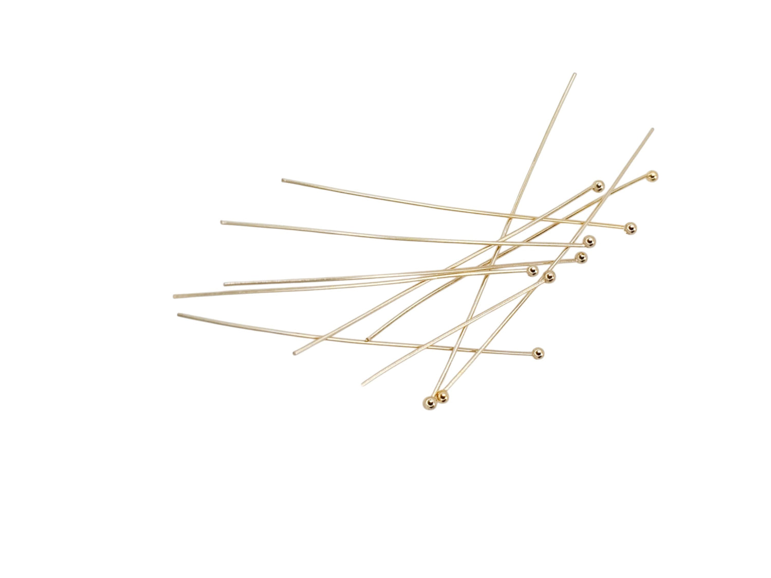 Ball Head Pin Gold Filled 26ga - 10 Pcs