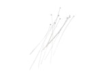 Ball head pins in sterling silver