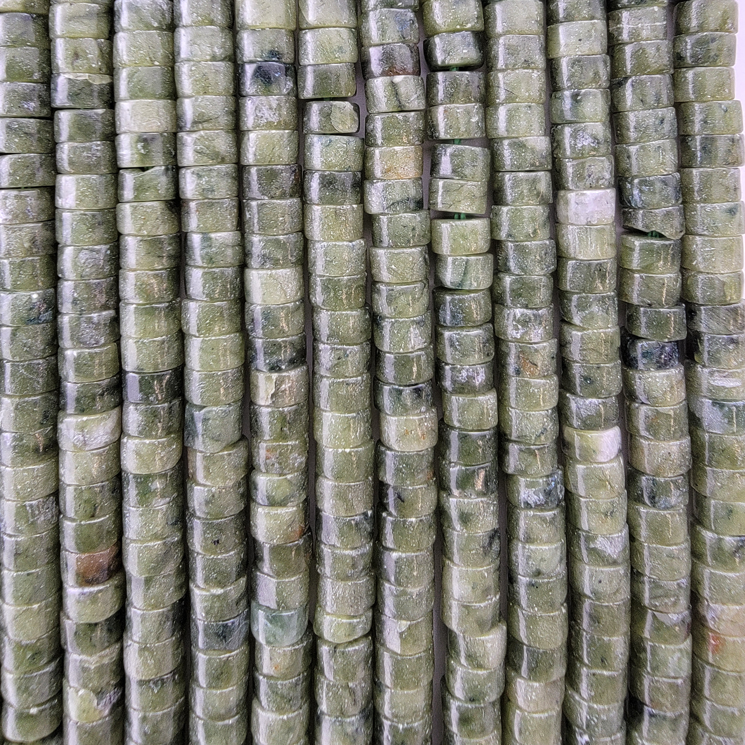 Chinese Jade Heishi Stone Beads
