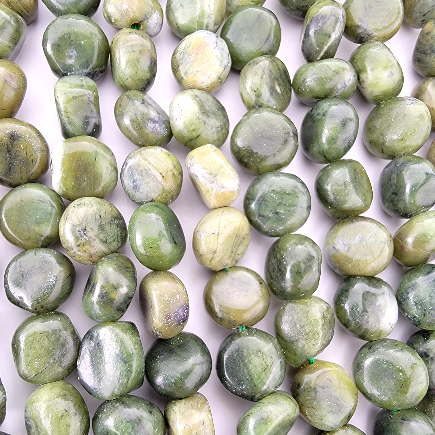 Chinese Jade Nugget Stone Beads
