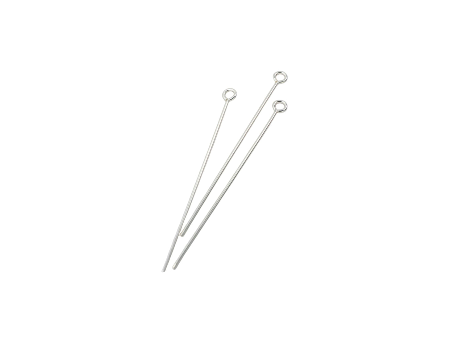 Eye Pin - 925 Sterling Silver 22ga - 10 Pcs