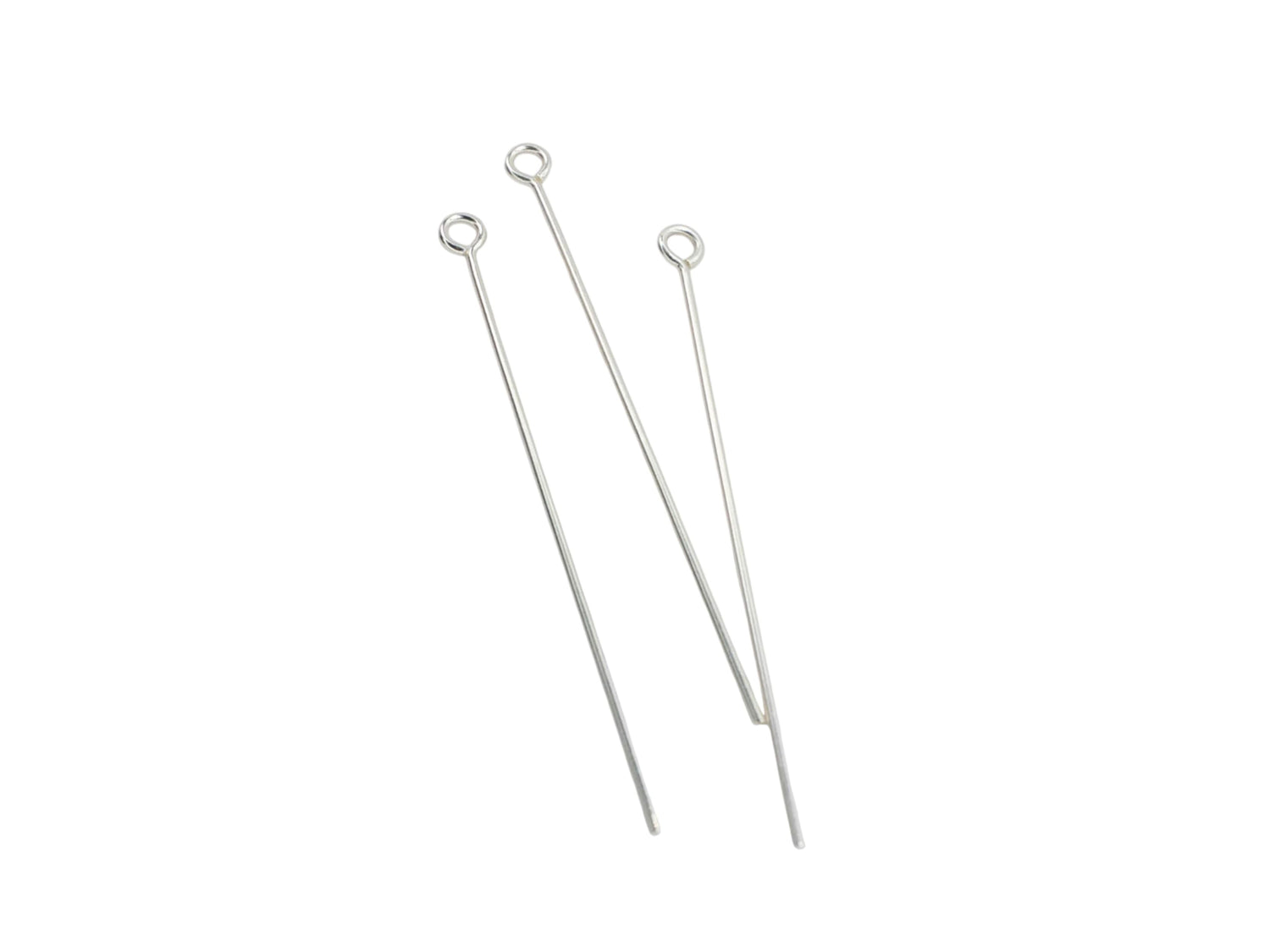 Eye Pin - 925 Sterling Silver 22ga - 10 Pcs