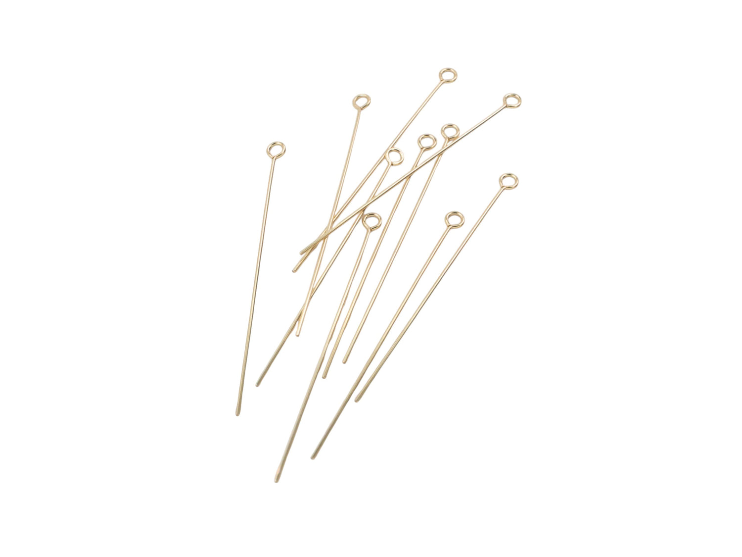 Eye Pins - Gold Filled, 24ga - 10 Pcs