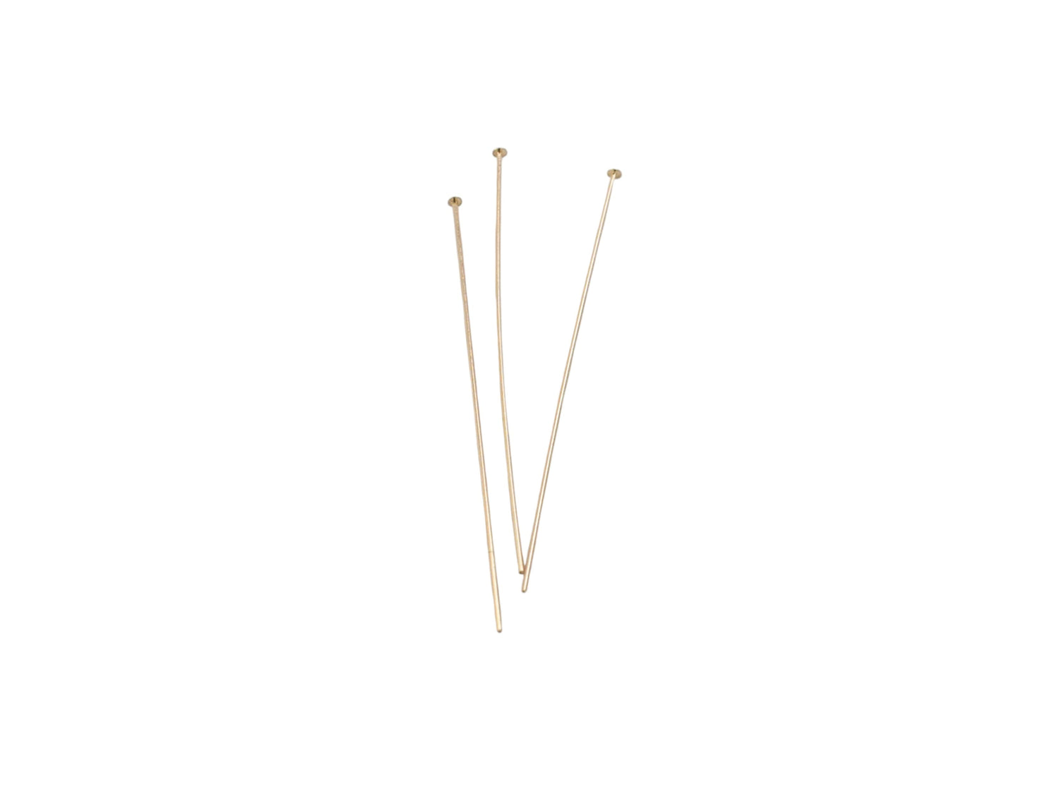 Flat Head T-Pin Gold Filled 26ga - 10 Pcs