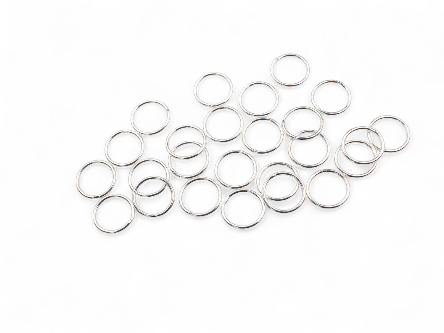 Jump Ring 925 Sterling Silver - Closed, 20ga - 25 Pcs
