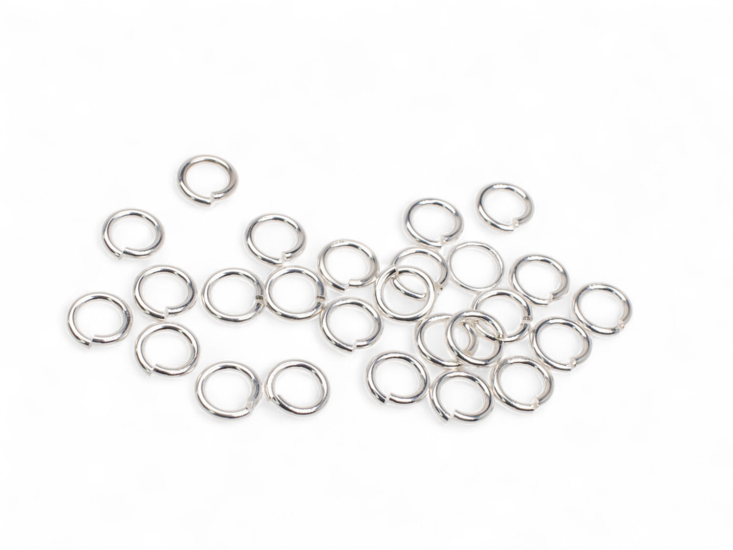 Jump Ring Open/Split 22ga - 925 Sterling Silver - 25 Pcs
