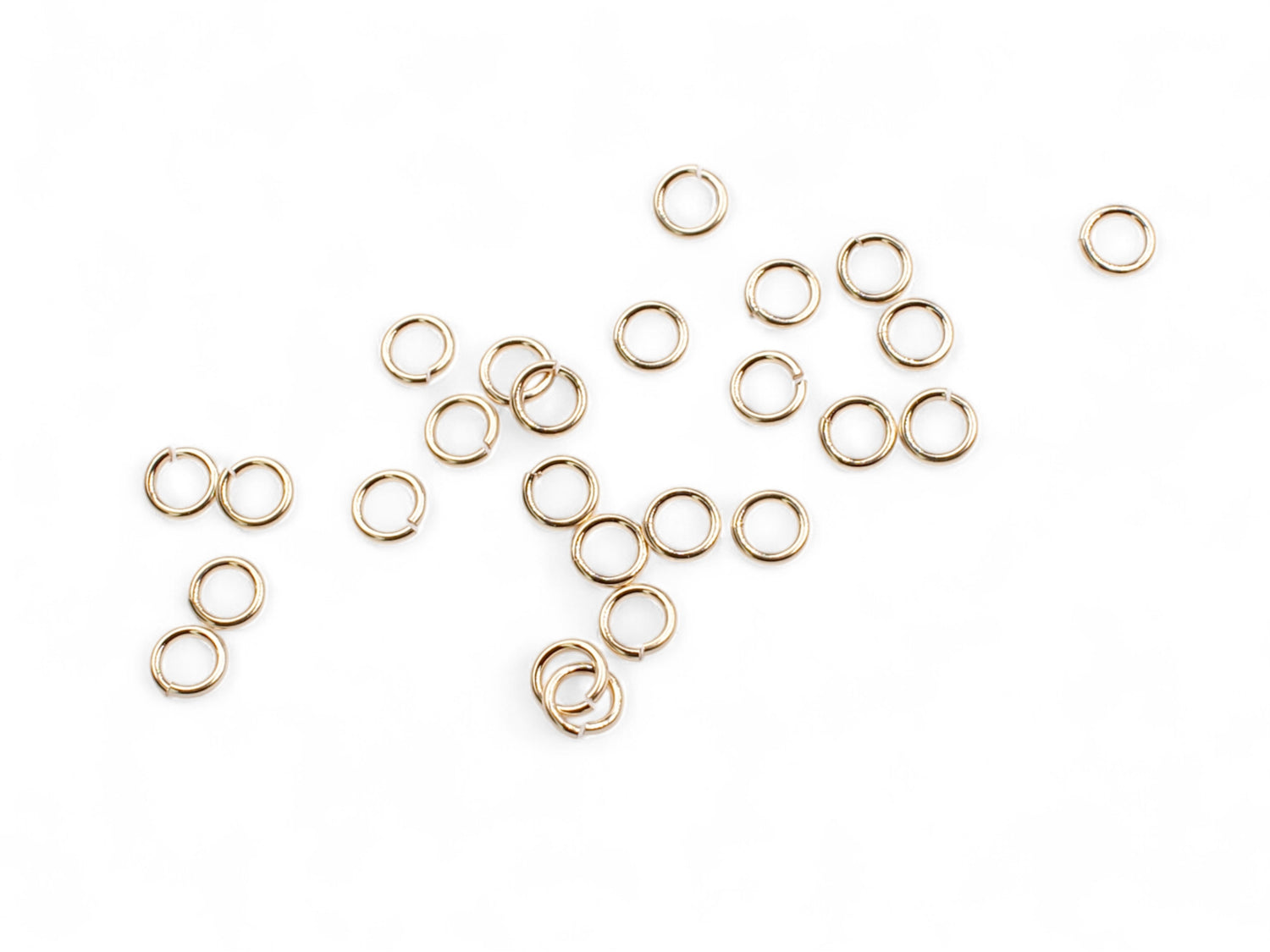 Jump Ring 3mm Open/Split - 14k Gold Filled, 24ga - 25 Pcs