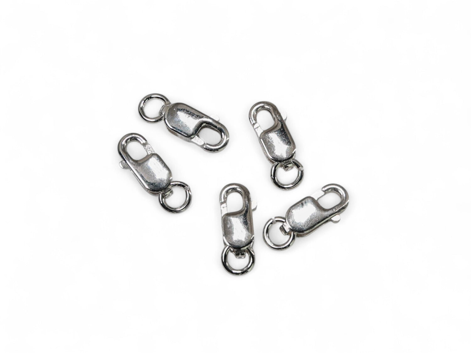 Lobster Clasp - 925 Sterling Silver with Ring