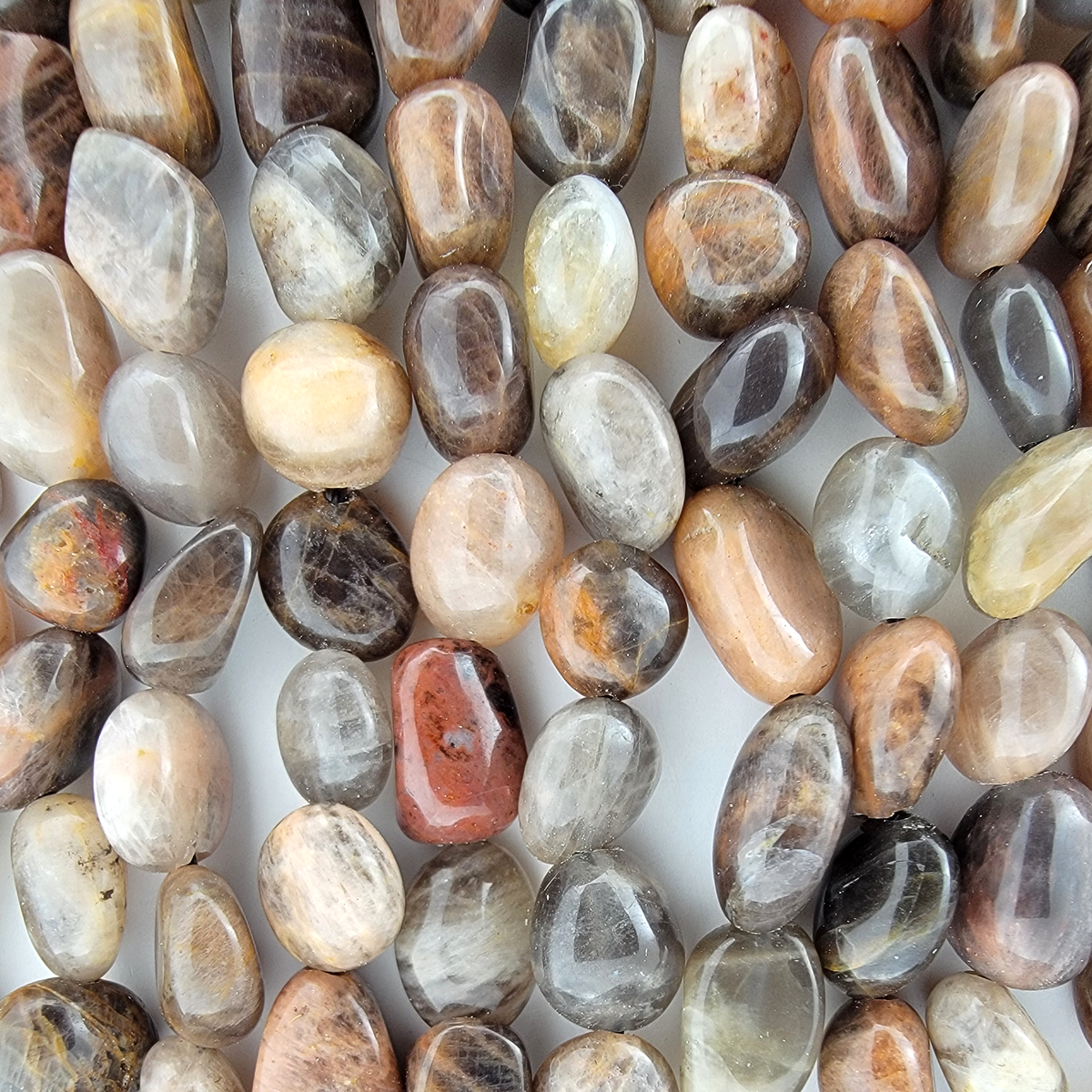 Petrified Wood Nugget Stone Beads