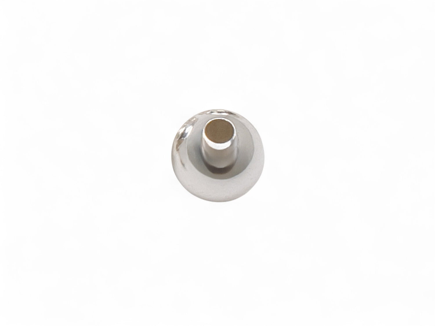 Seamless Sterling Silver Beads - 25 Pcs