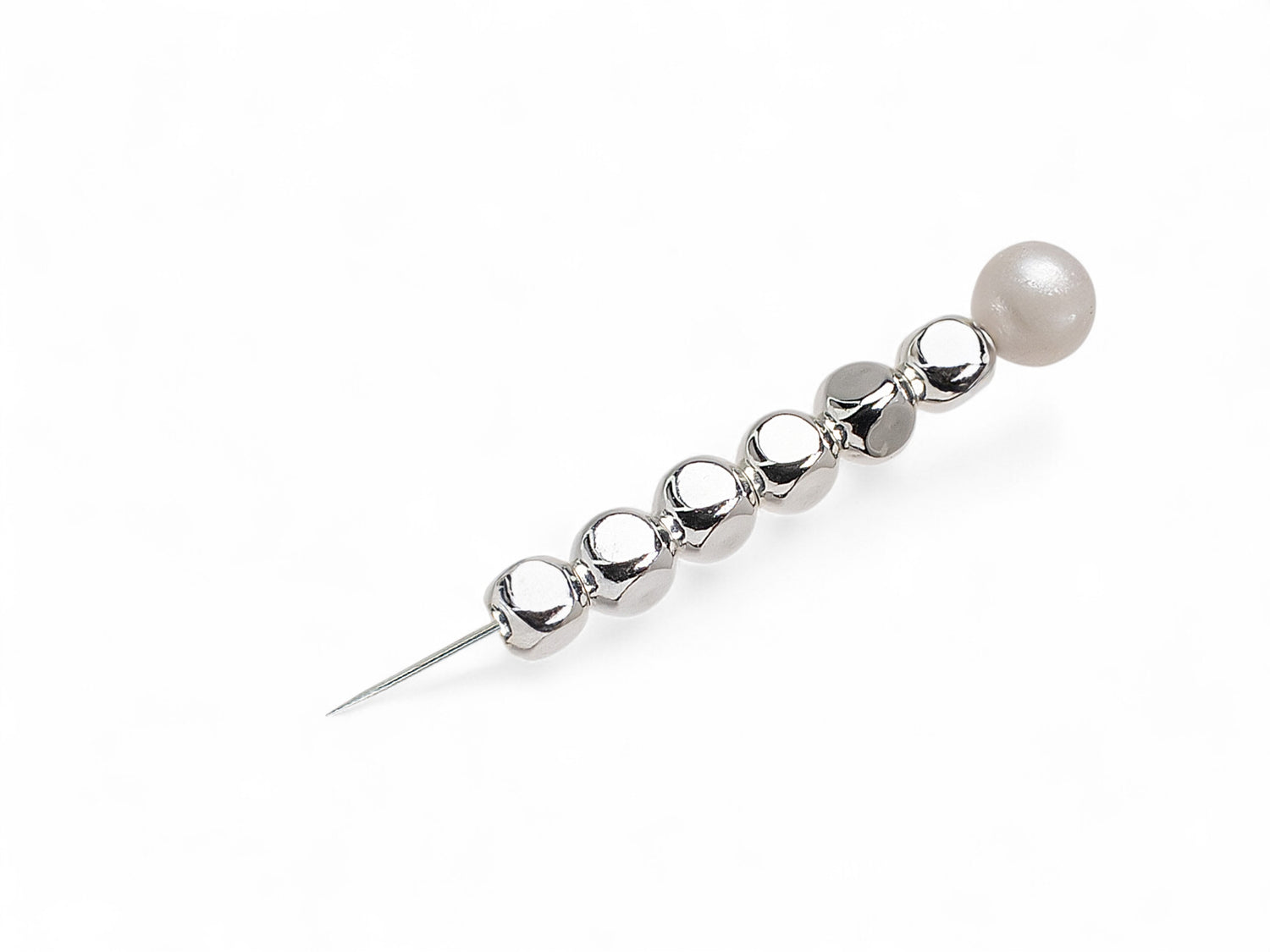 Square Smooth Beads - Silver Plated - 50 Pcs