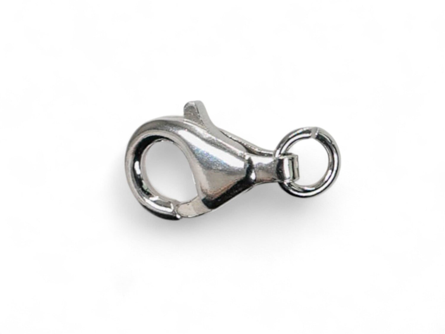Trigger Clasp with Open Ring - 925 Sterling Silver - 5 Pcs
