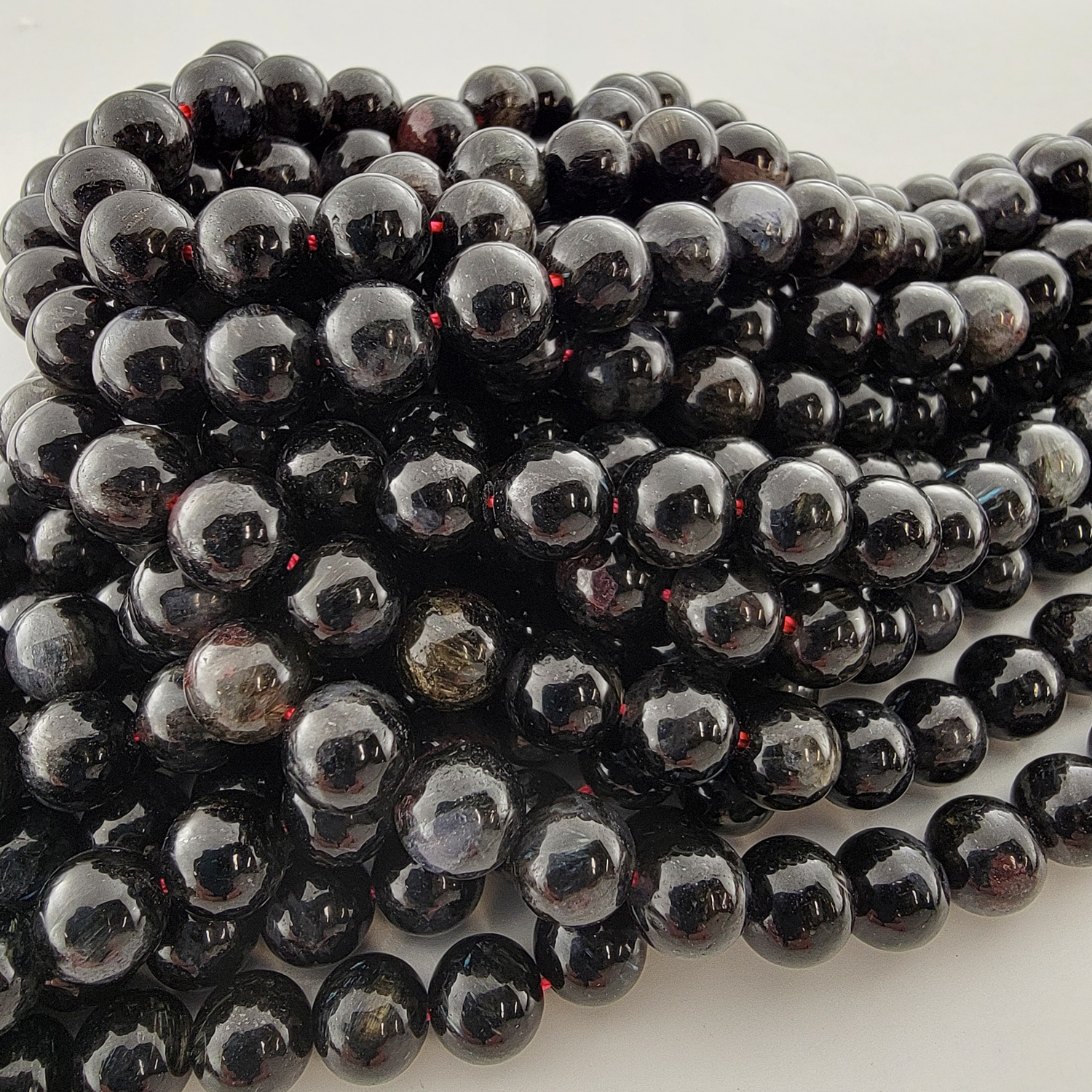 Astrophyllite Crystal Natural Smooth Round Beads