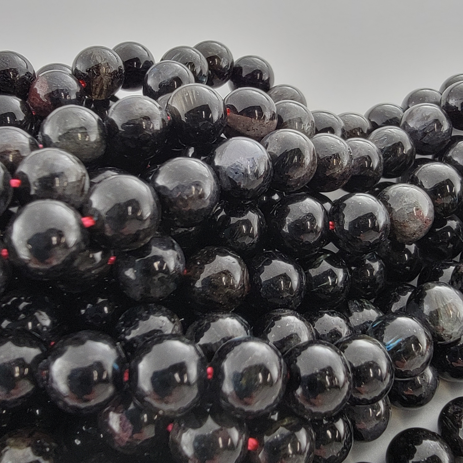 Astrophyllite Crystal Natural Smooth Round Beads