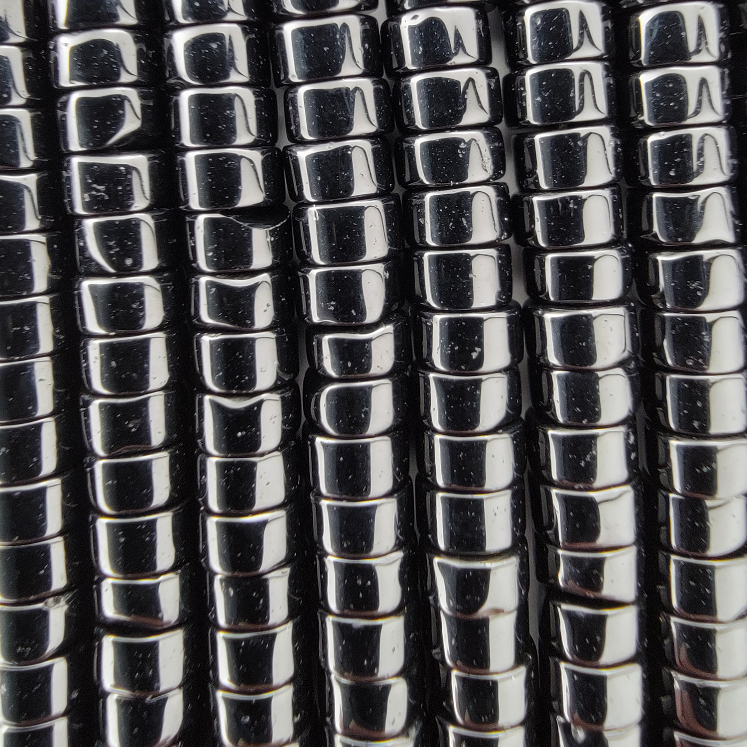 Black Agate Heishi Stone Beads