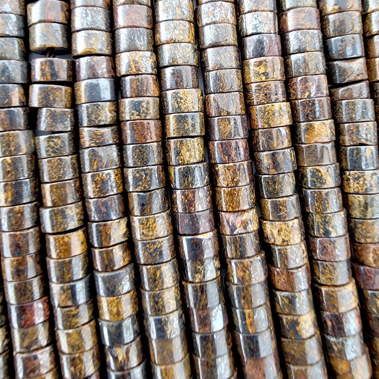 Bronzite Heishi Stone Beads
