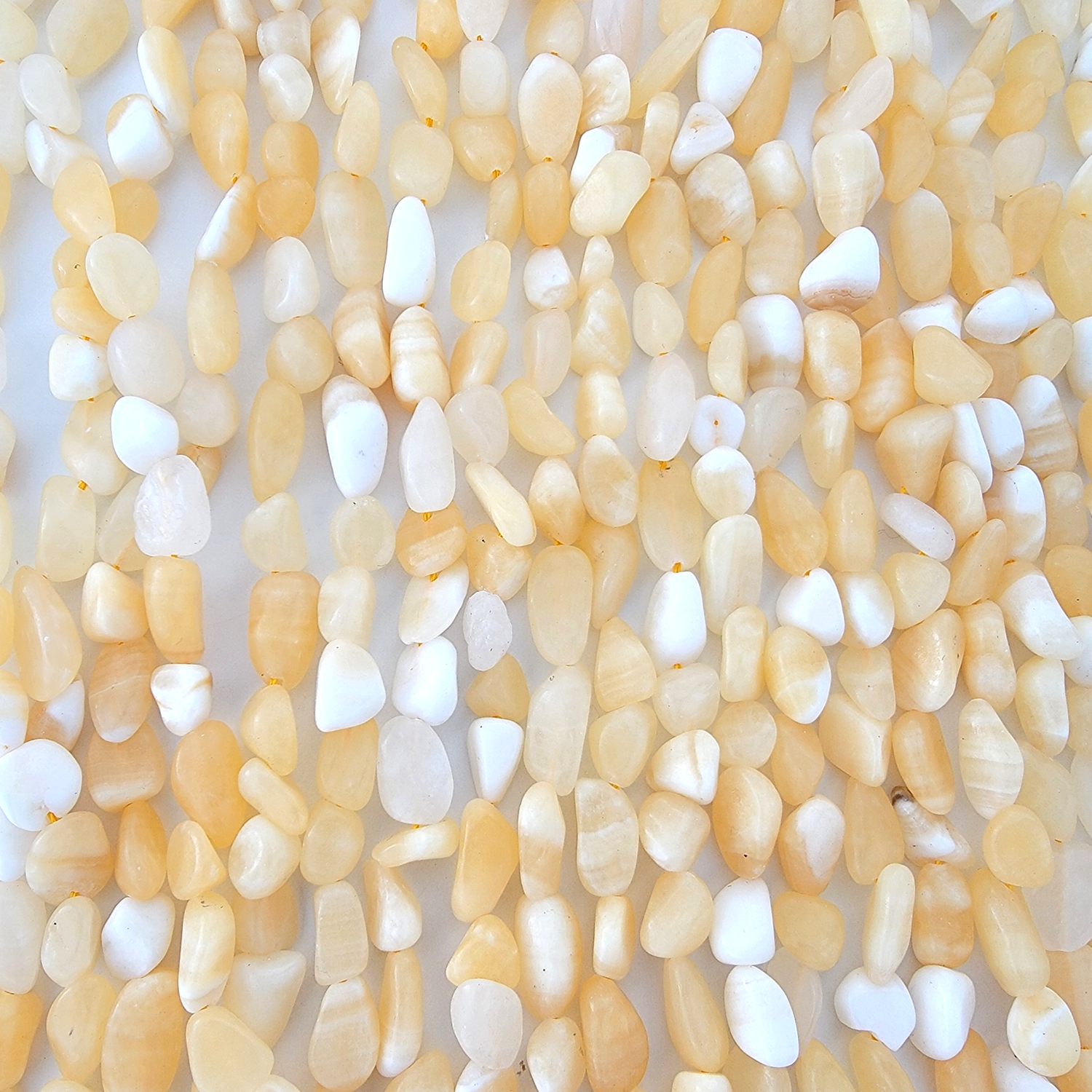 Honey Gold Calcite Nugget Stone Beads