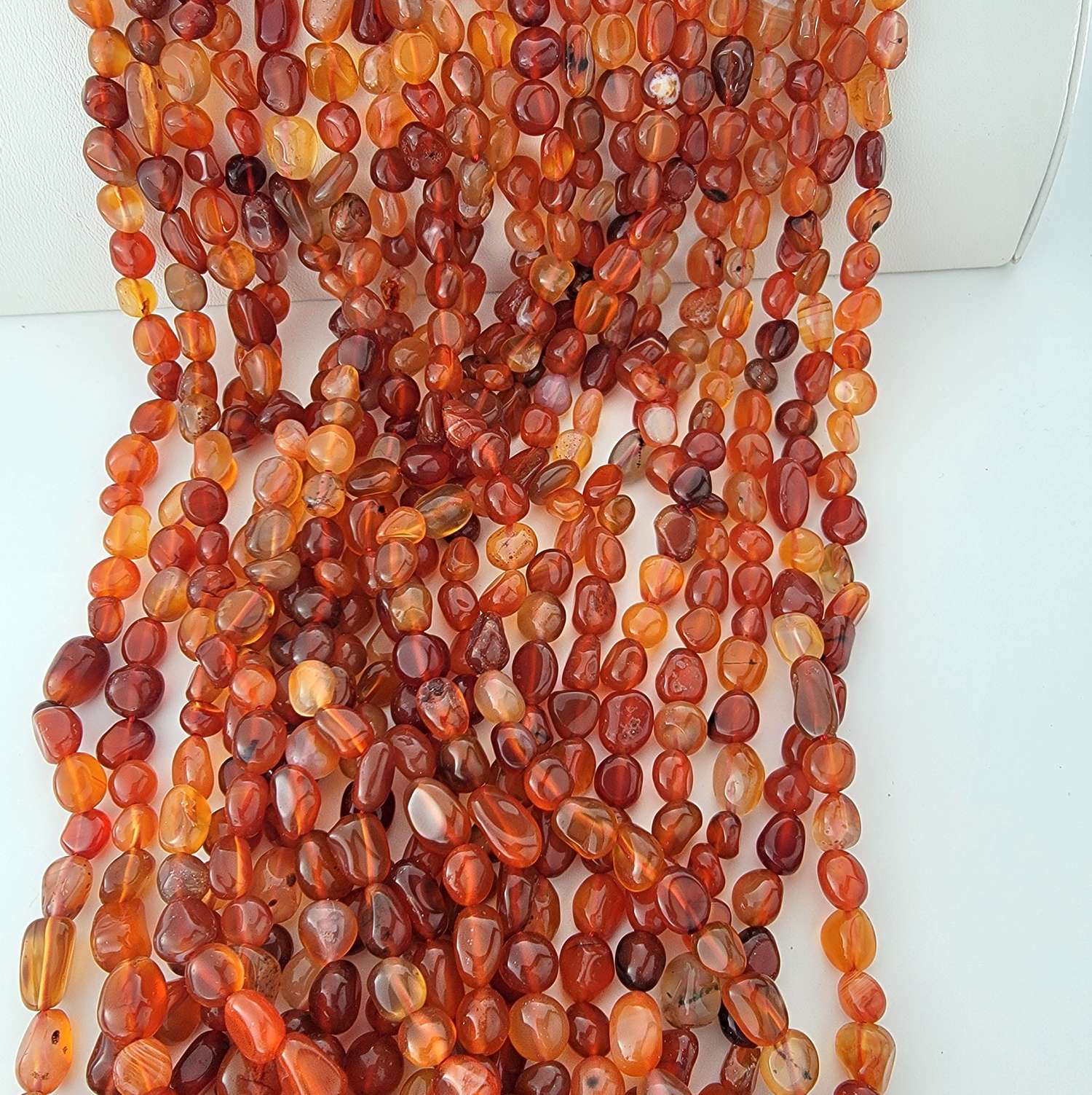 Carnelian Nugget Stone Beads