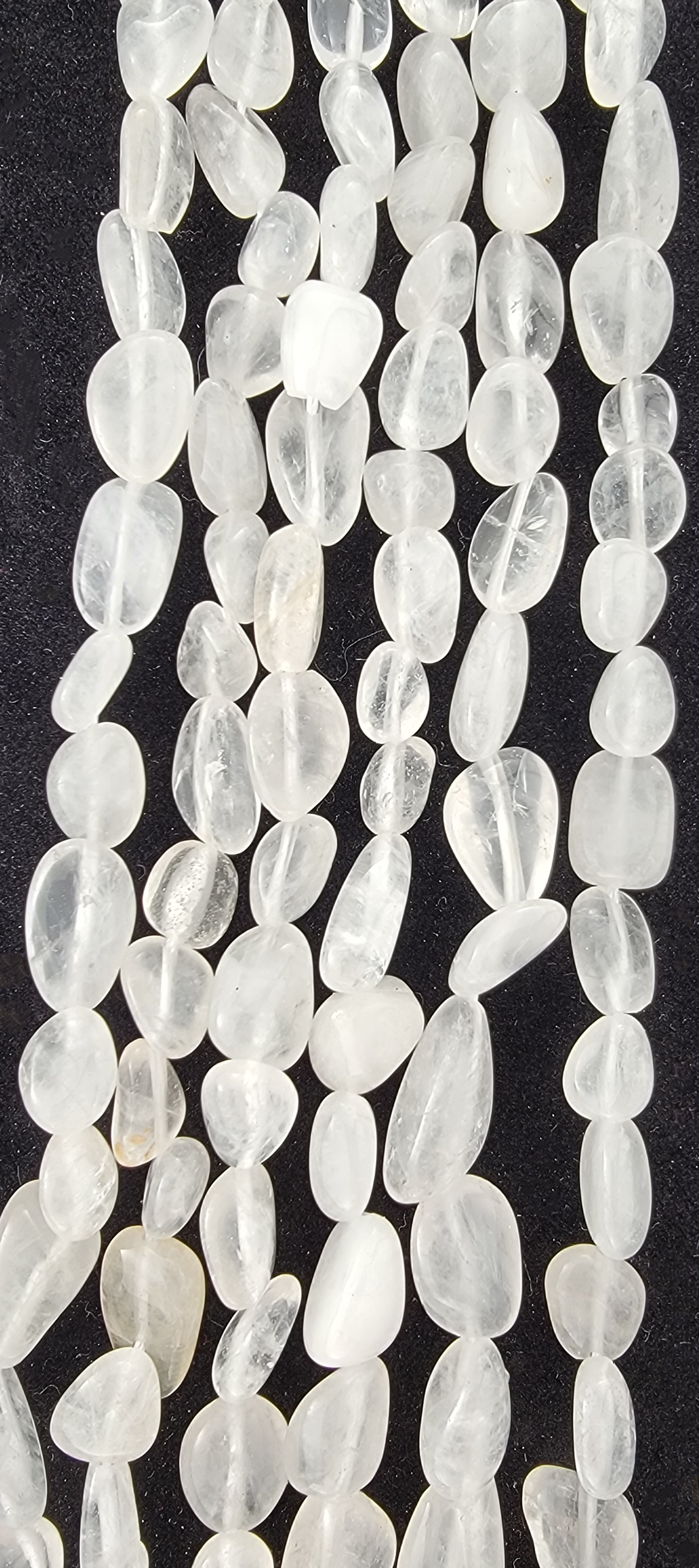 White Crystal Nugget Stone Beads