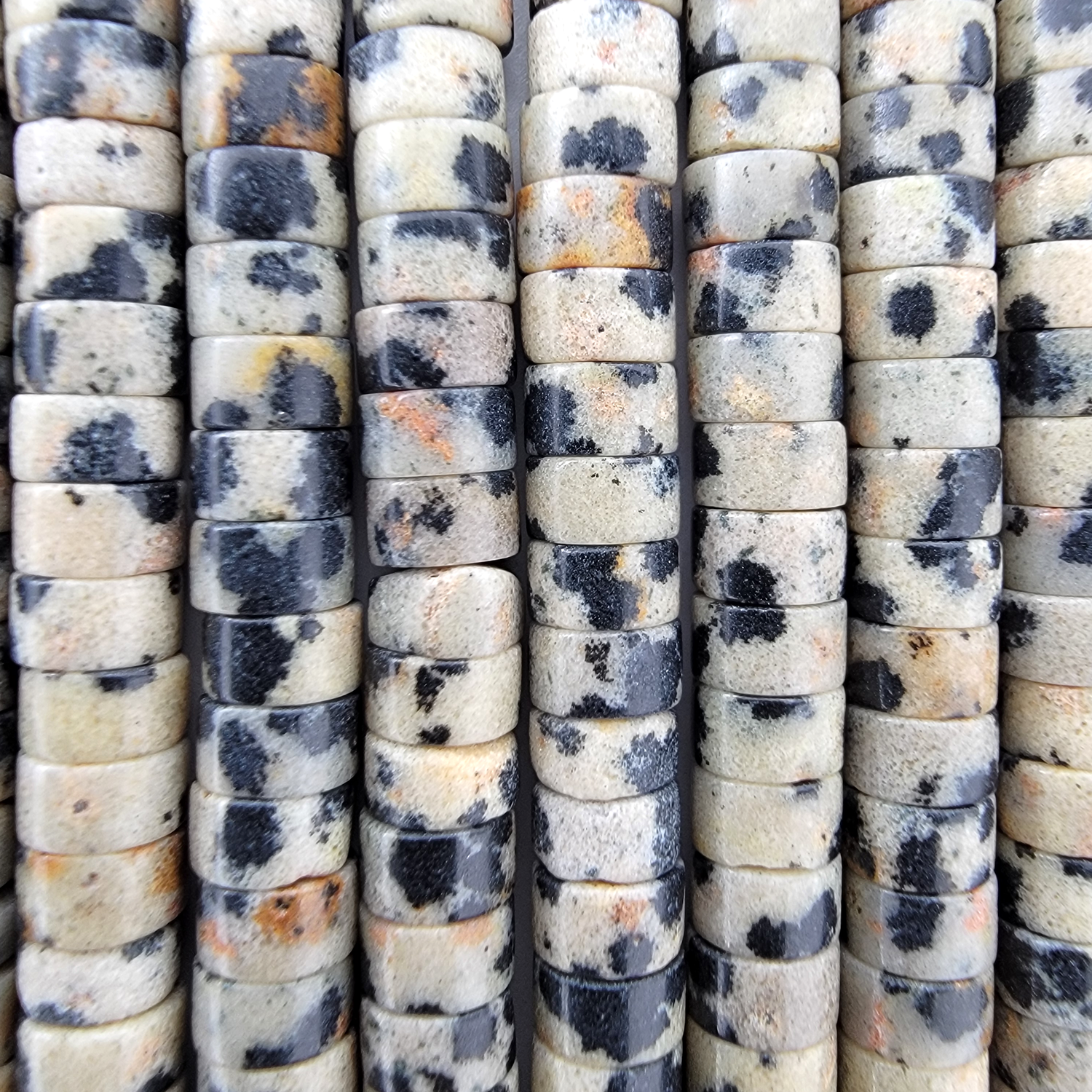 Dalmatian Jasper Heishi Stone Beads
