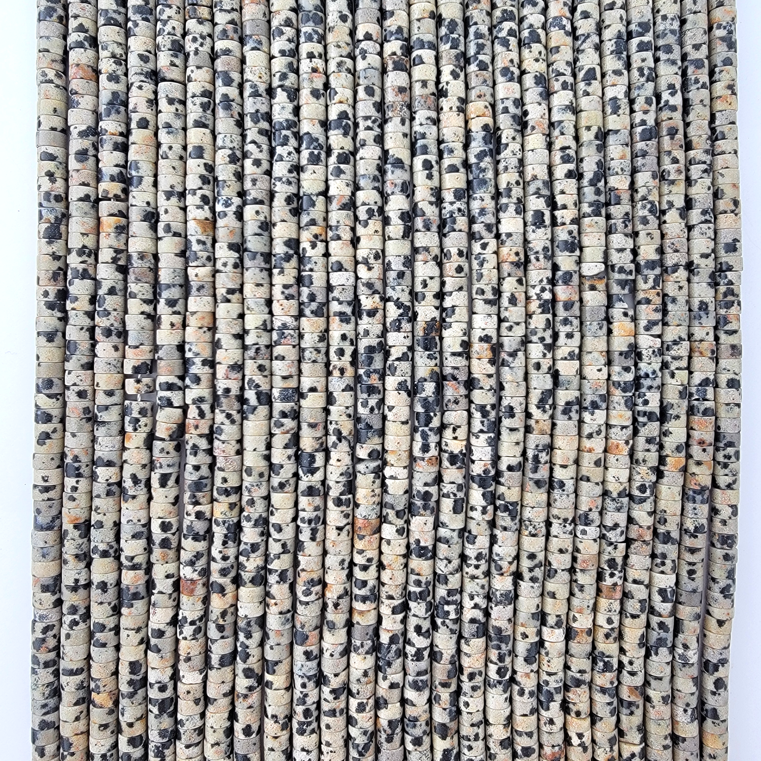 Dalmatian Jasper Heishi Stone Beads