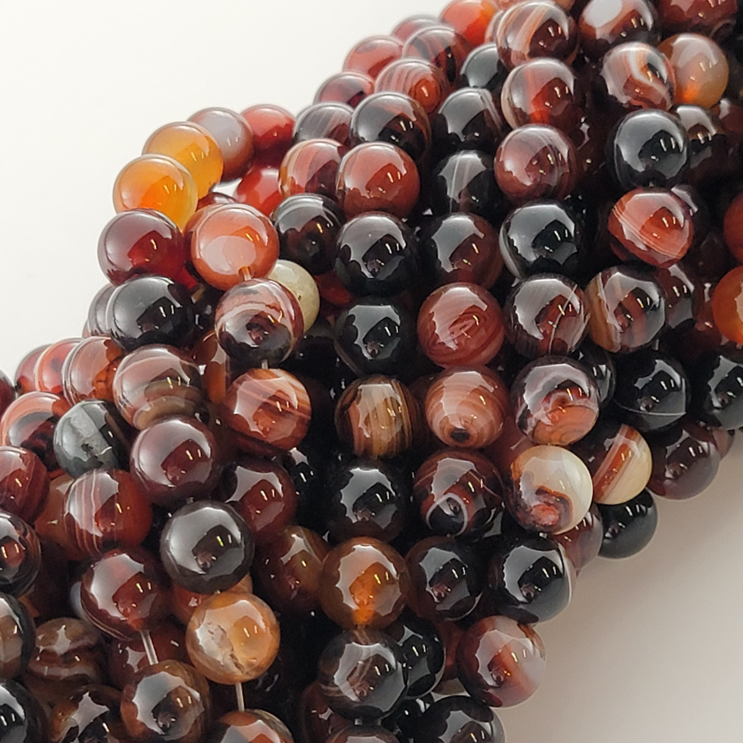 Dream Agate Natural Smooth Round Beads