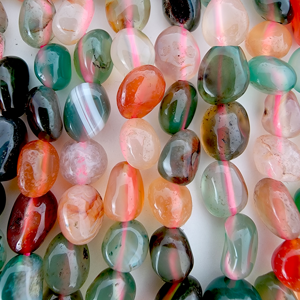 Fancy Jasper Nugget Stone Beads