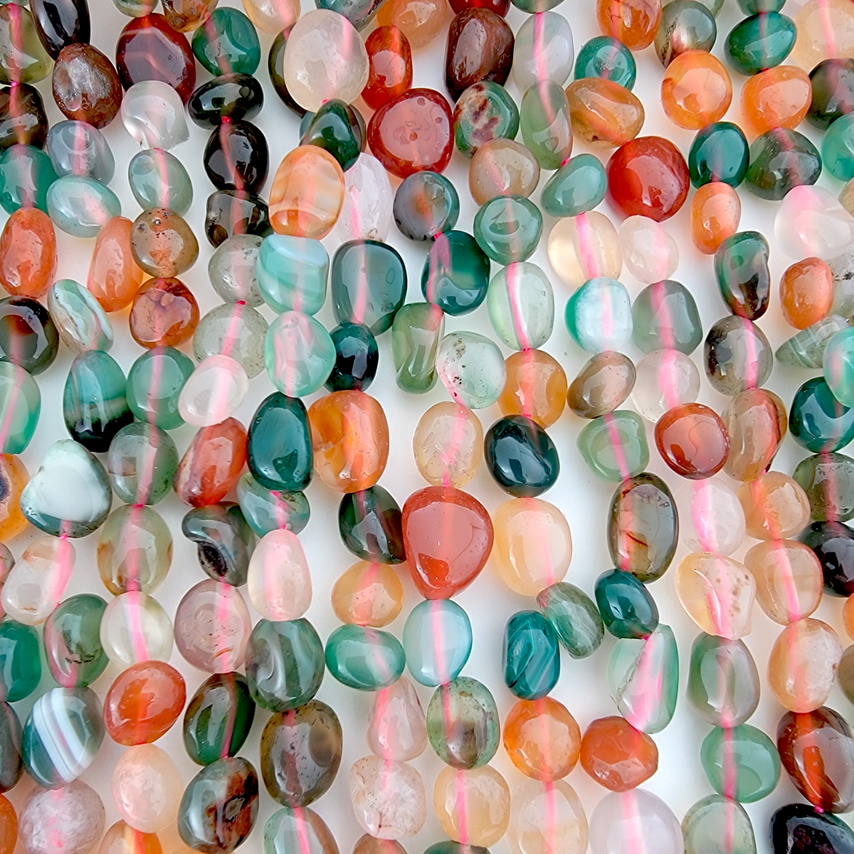 Fancy Jasper Nugget Stone Beads