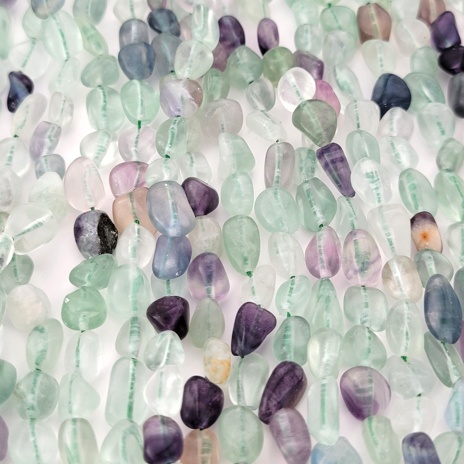 Fluorite Nugget Stone Beads