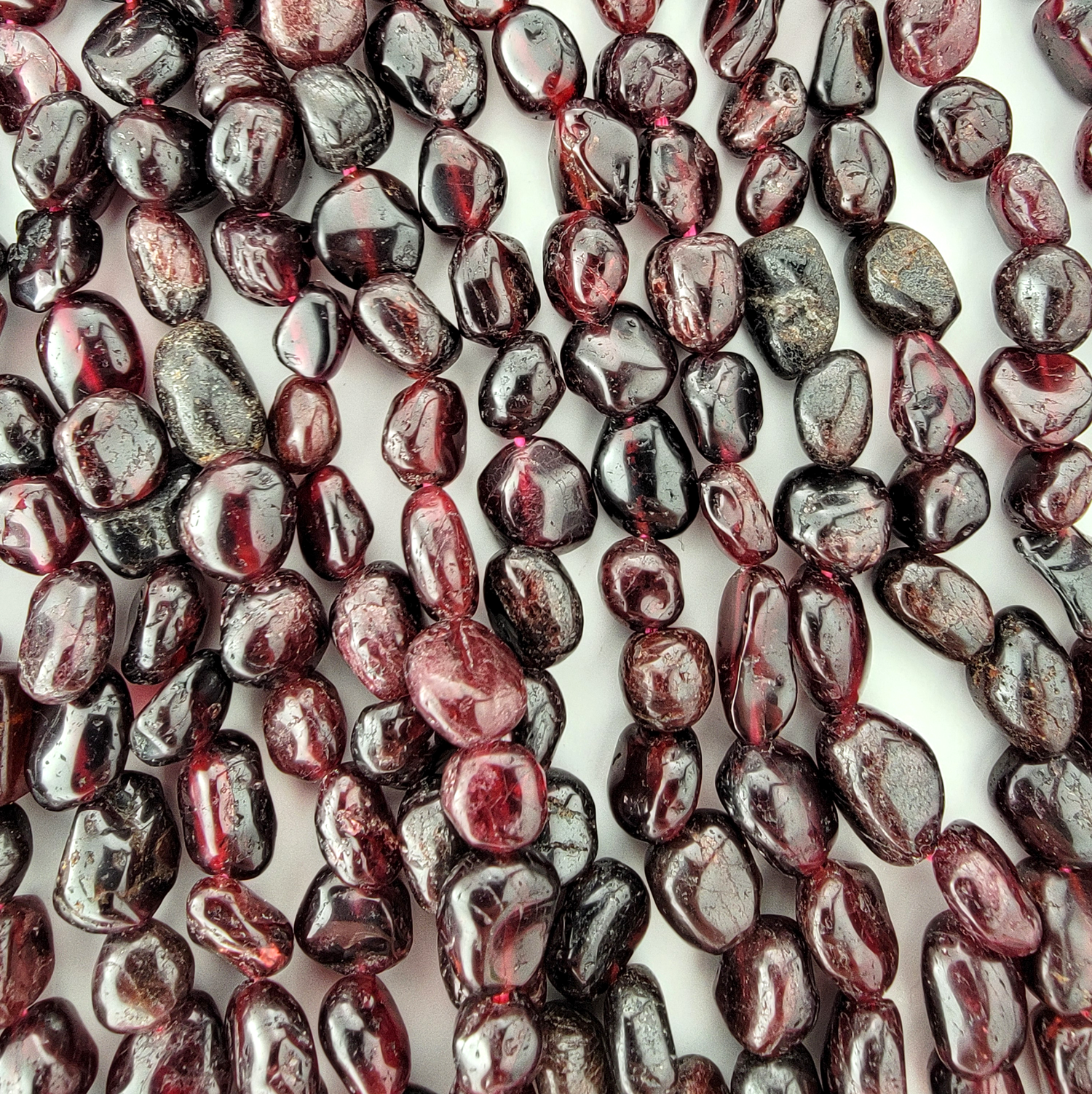 Garnet Nugget Stone Beads