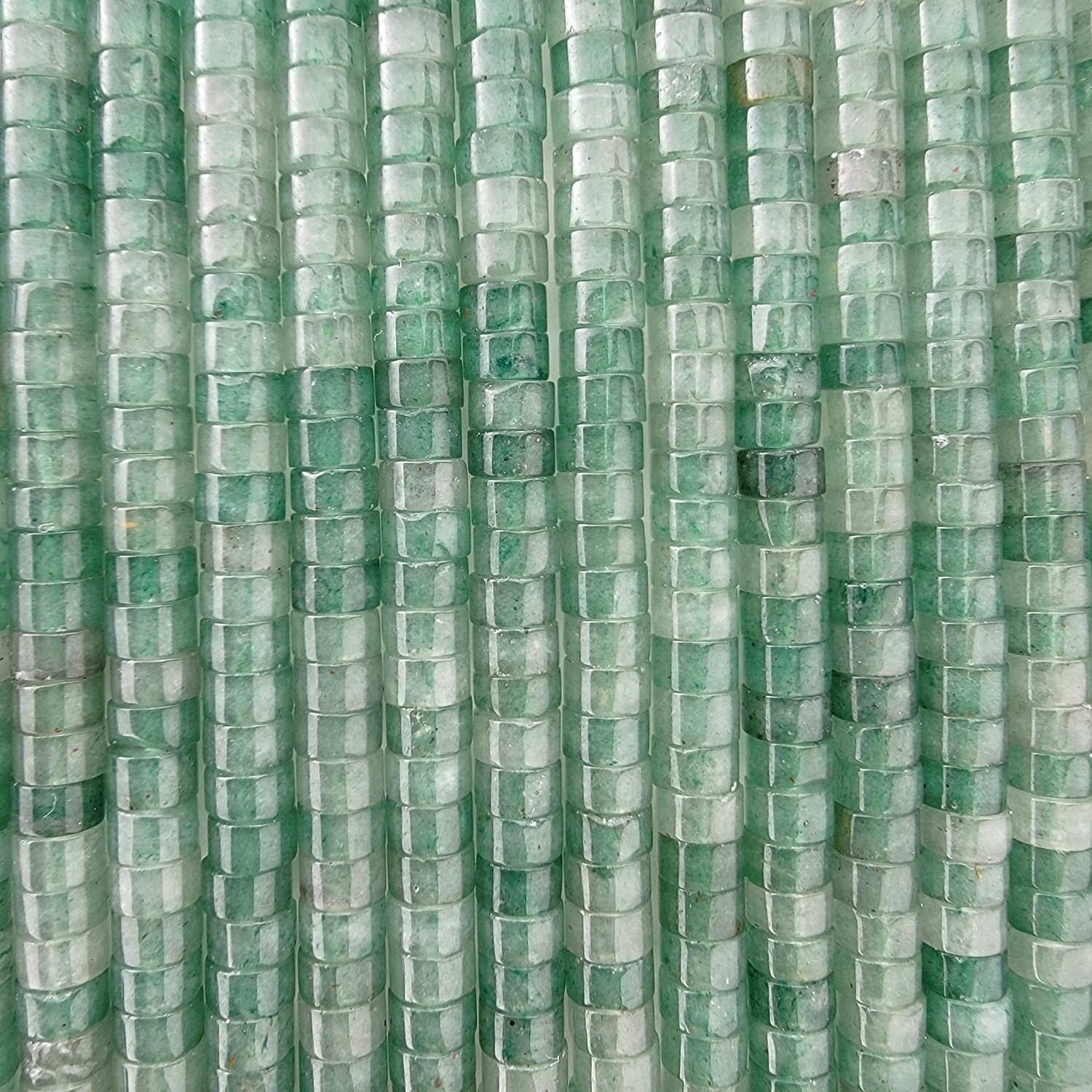 Green Aventurine Heishi Stone Beads