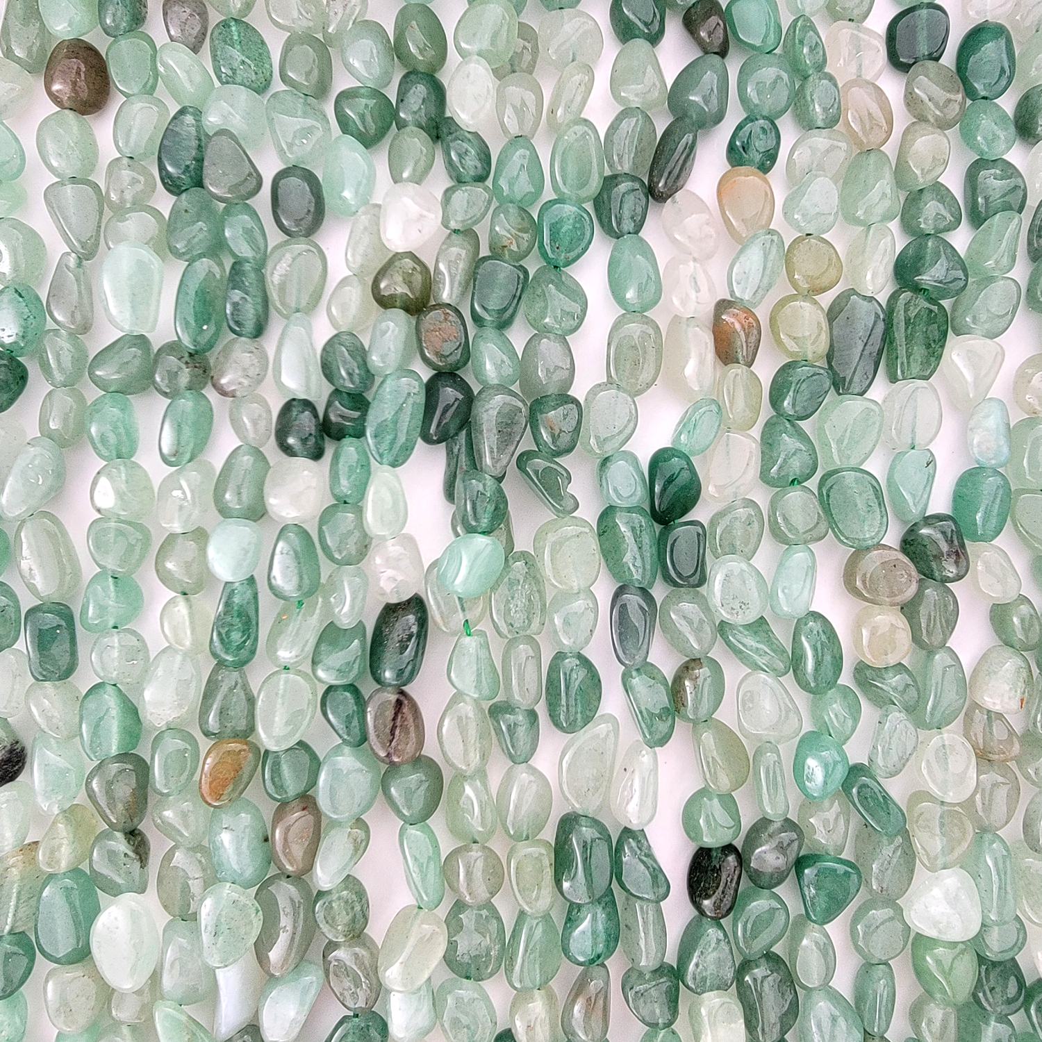 Green Aventurine Nugget Stone Beads
