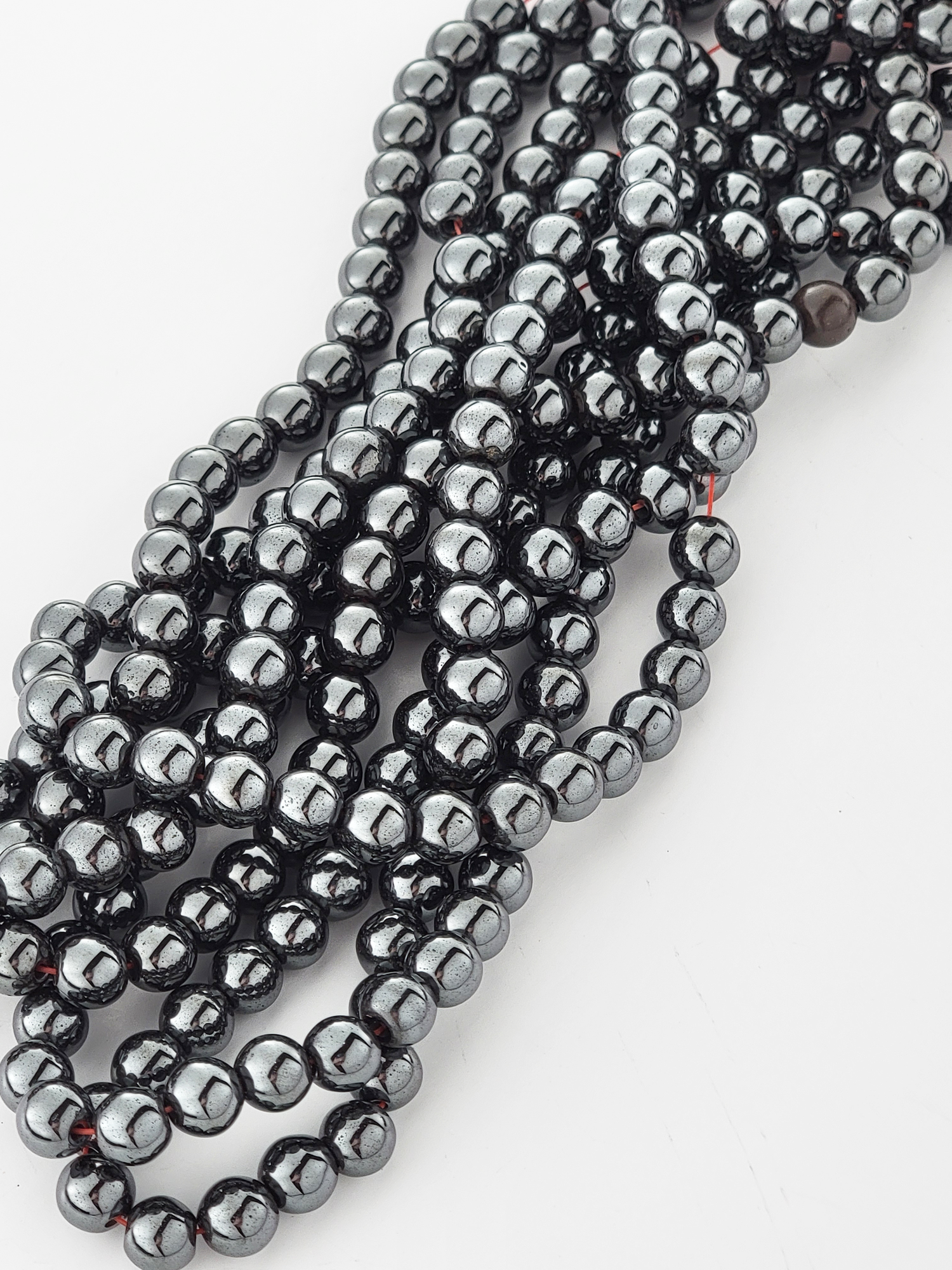 Hematite Natural Smooth Round Beads