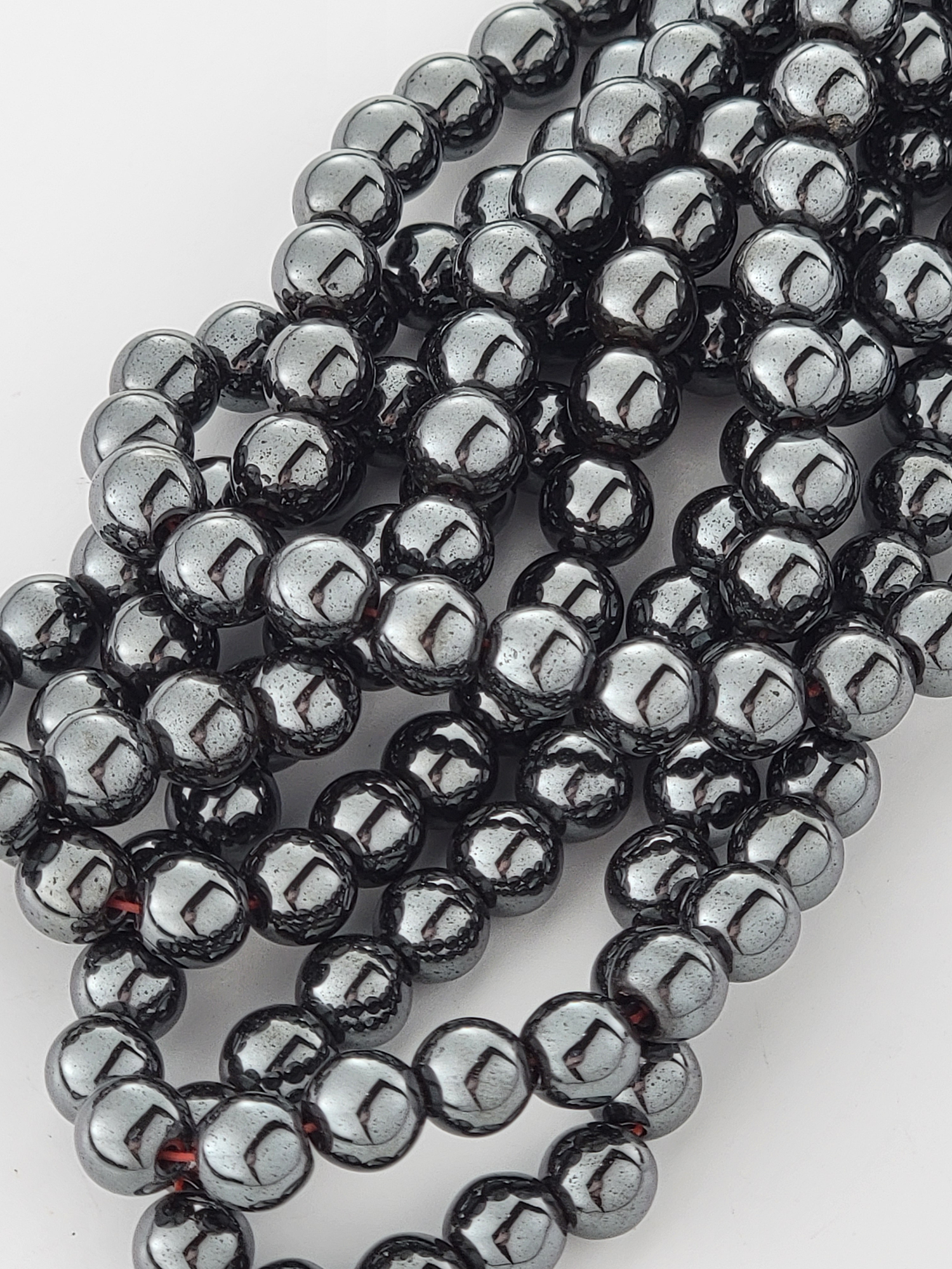 Hematite Natural Smooth Round Beads