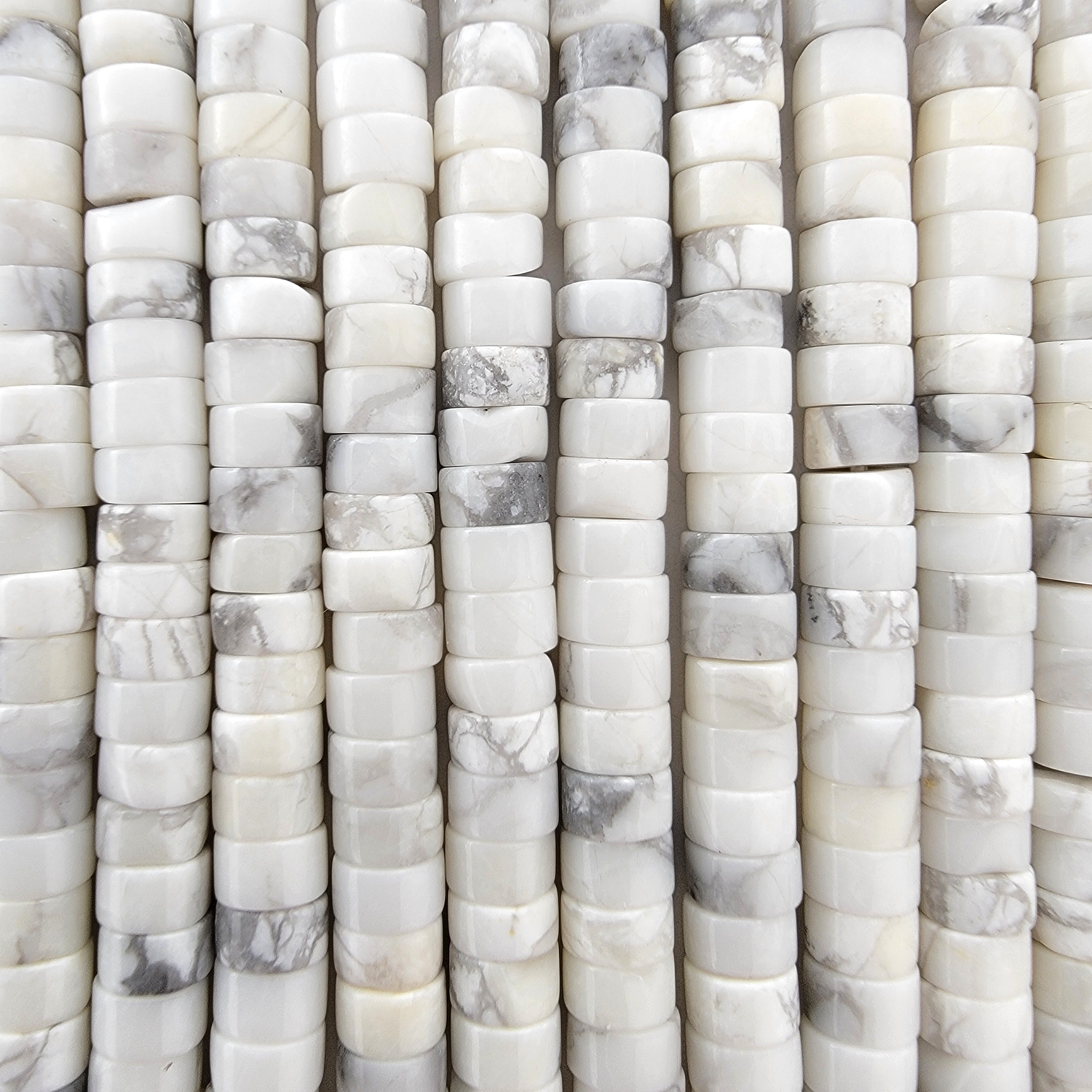 Howlite Heishi Stone Beads