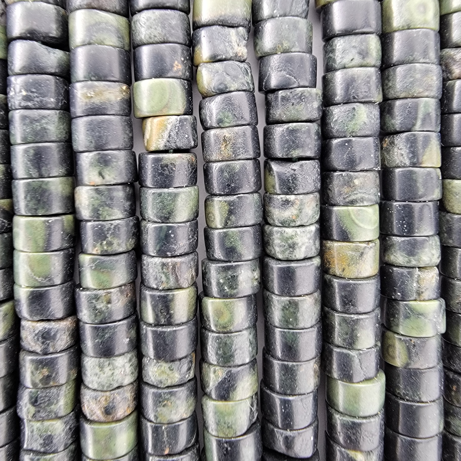 Kambaba Jasper Heishi Stone Beads