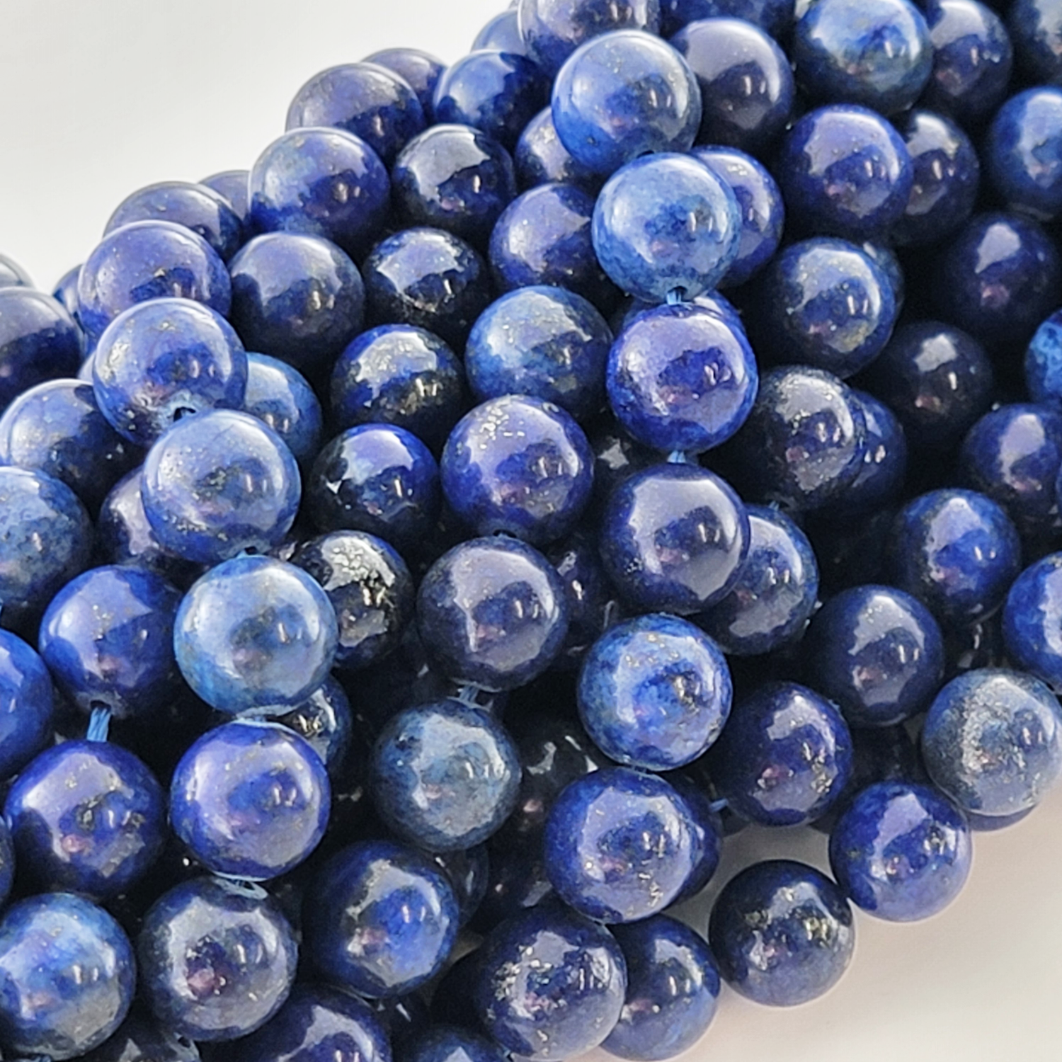 Lapis Lazuli Natural Smooth Round Beads