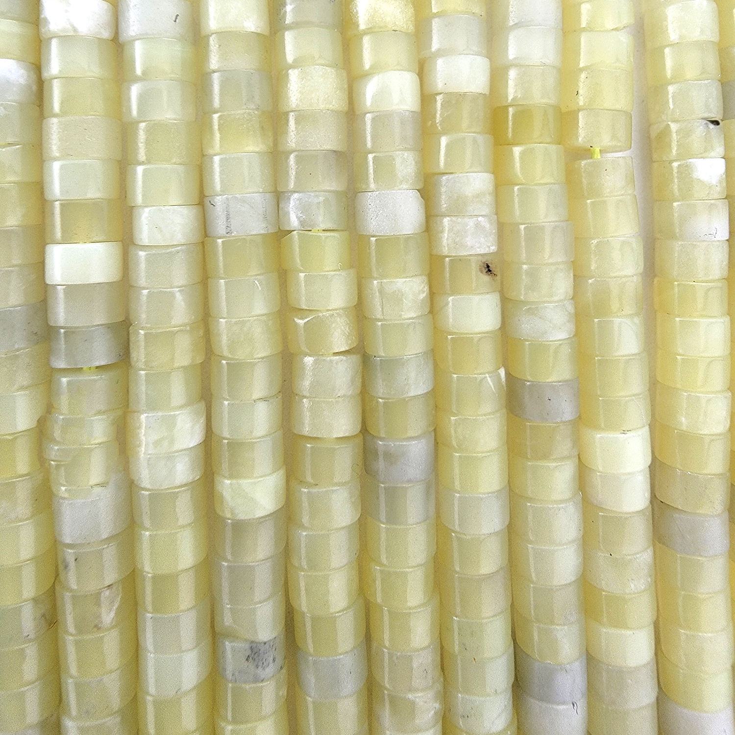 Lemon Jade Heishi Stone Beads
