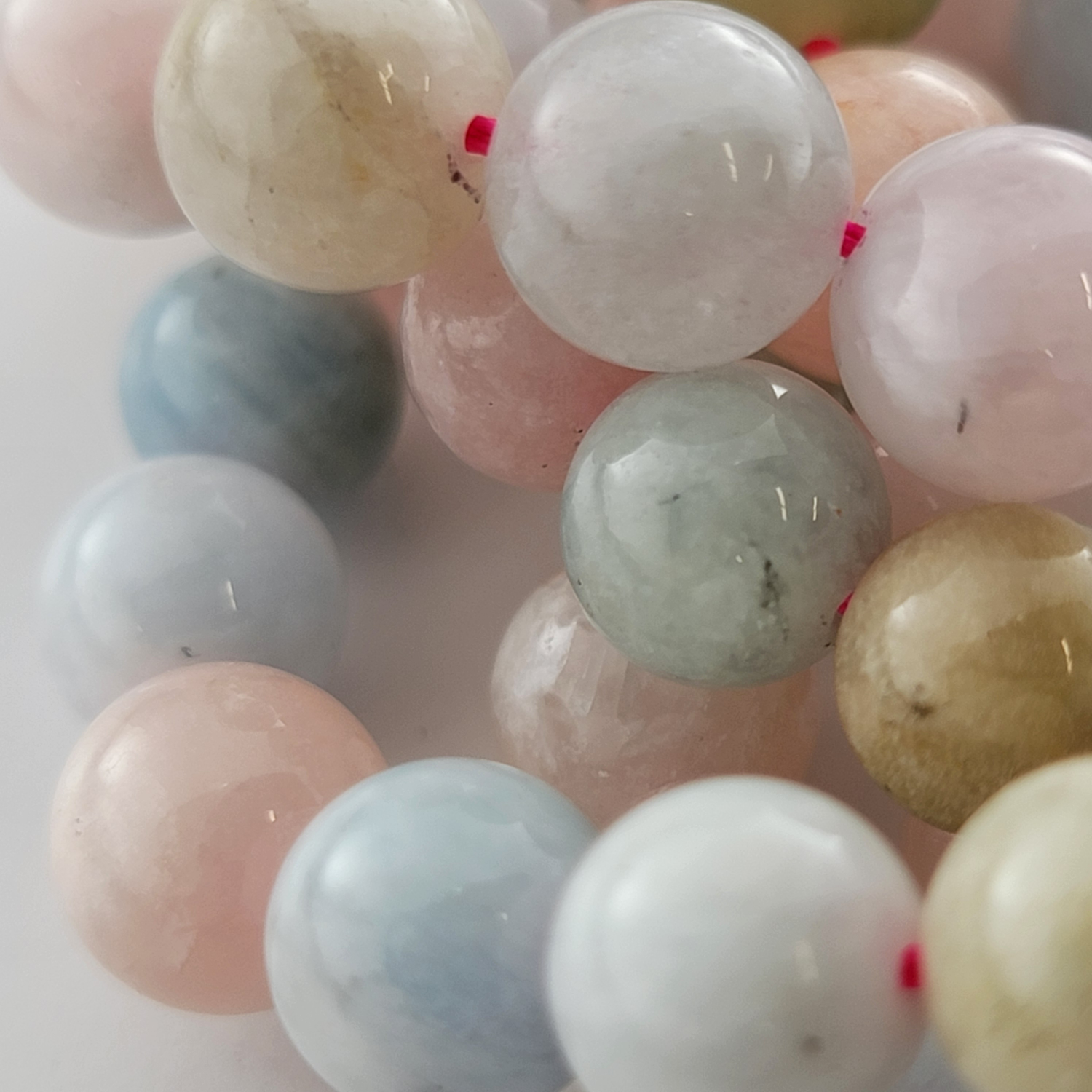 Morganite Top Quality Natural Smooth Round Beads