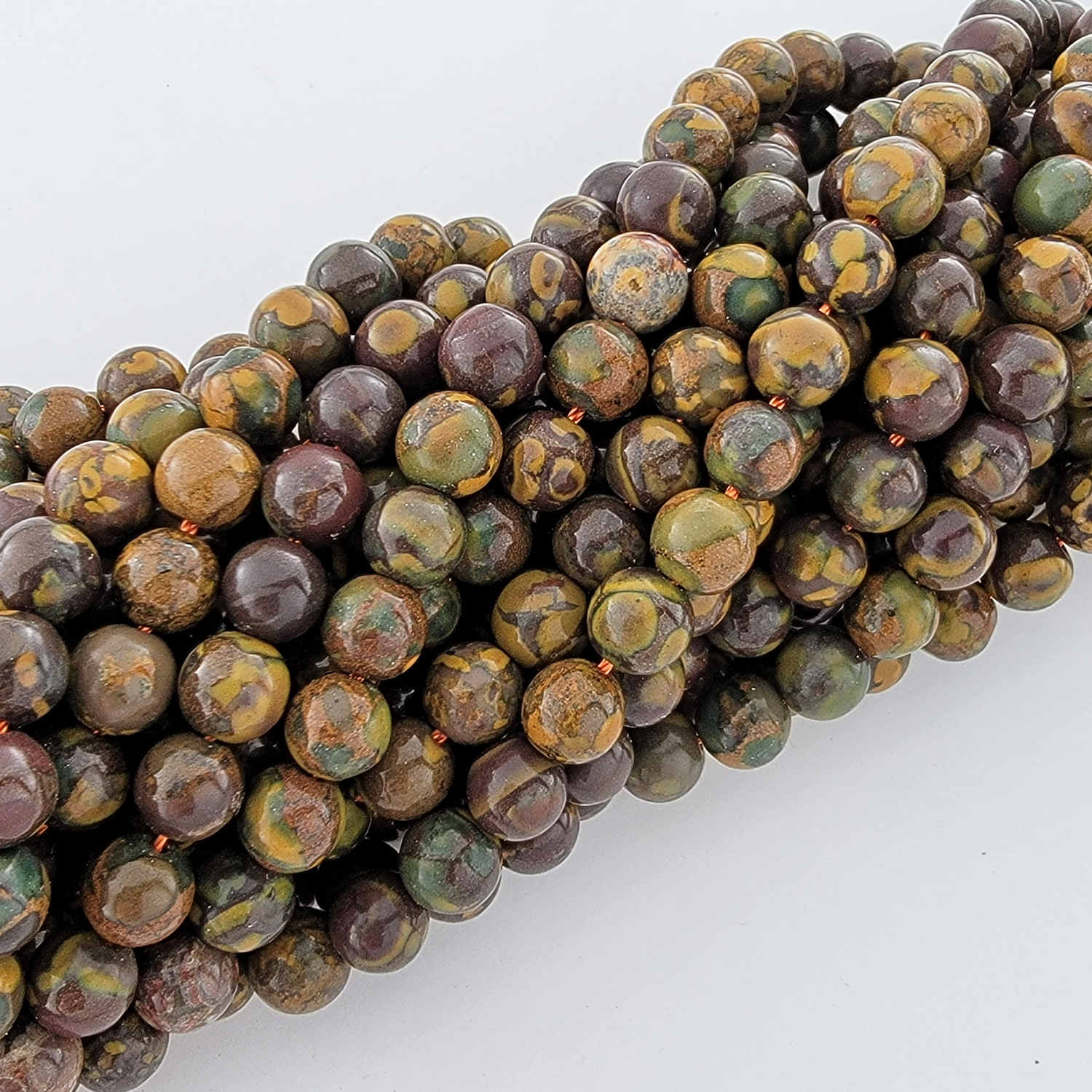 Nuwa Stone Natural Smooth Round Beads Nvwa Wuhua