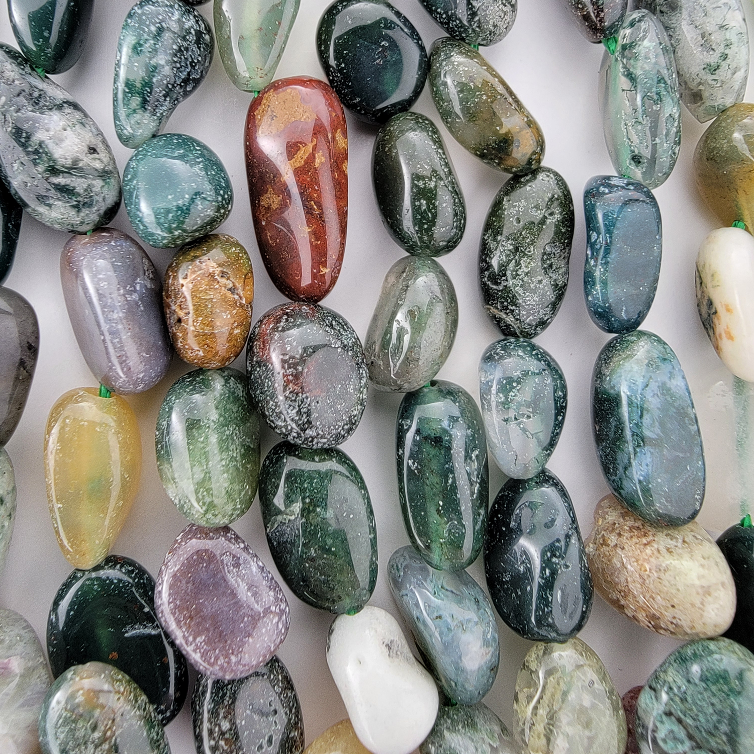 Ocean Jasper Nugget Stone Beads