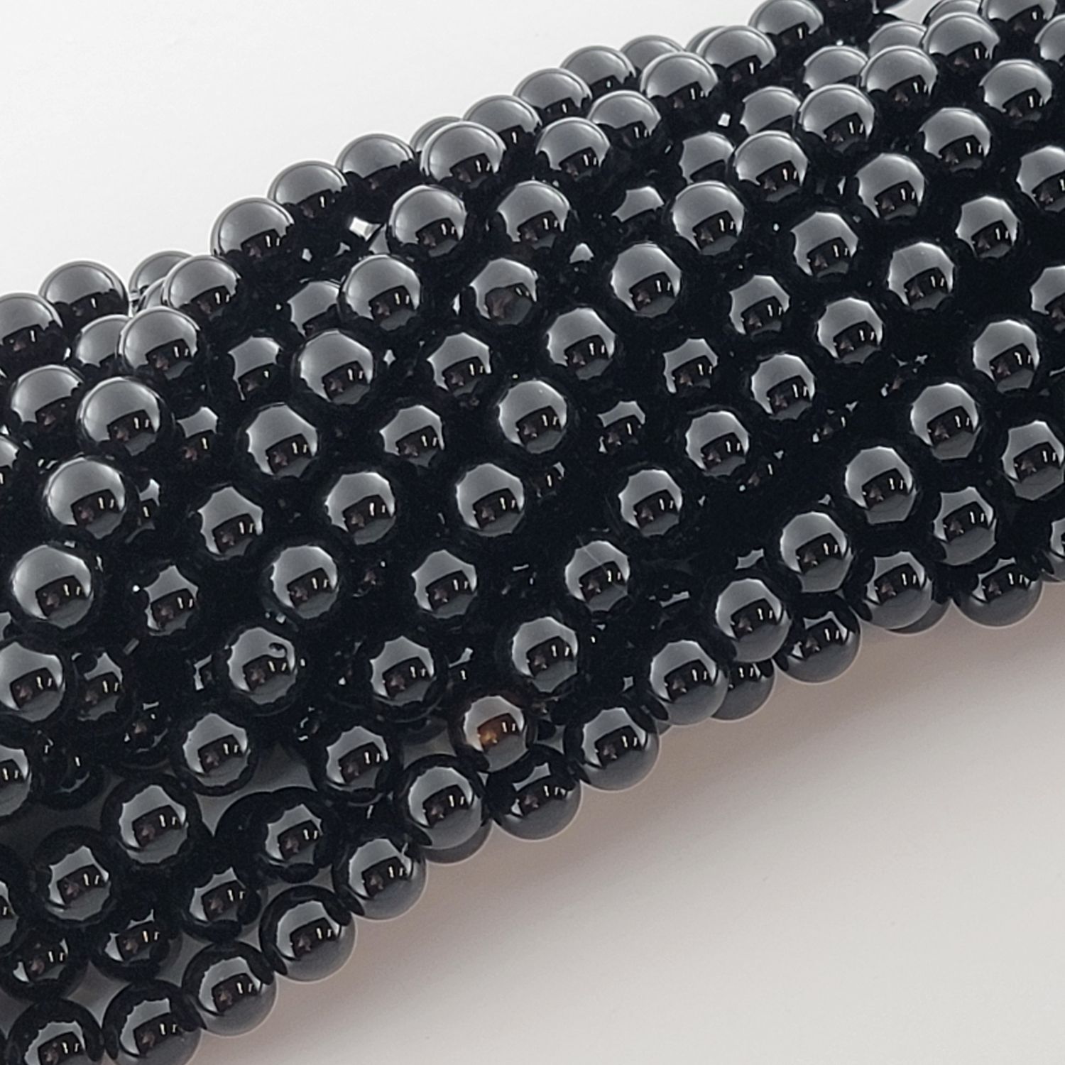 Onyx Natural Smooth Round Beads