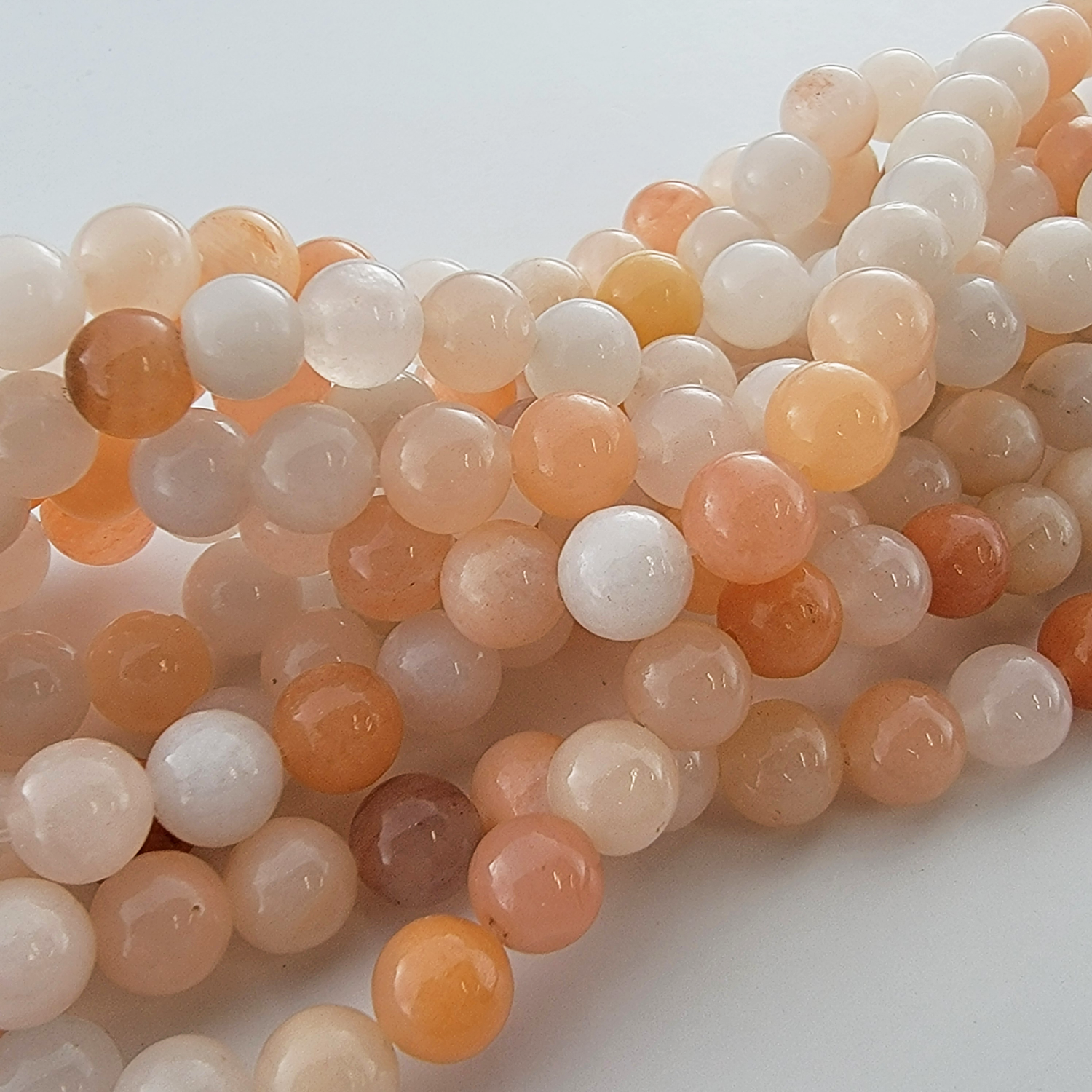 Pink Aventurine Natural Smooth Round Beads