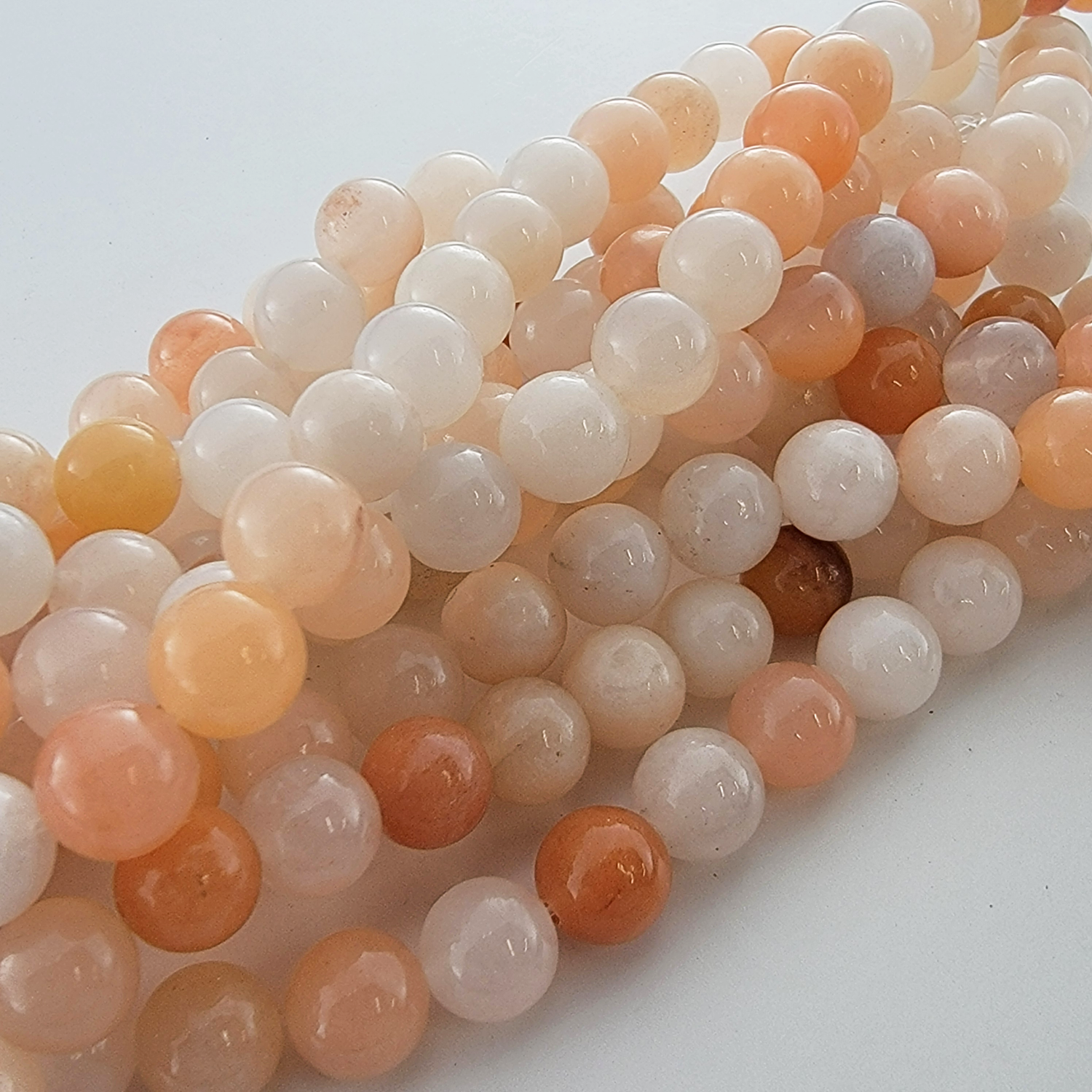 Pink Aventurine Natural Smooth Round Beads