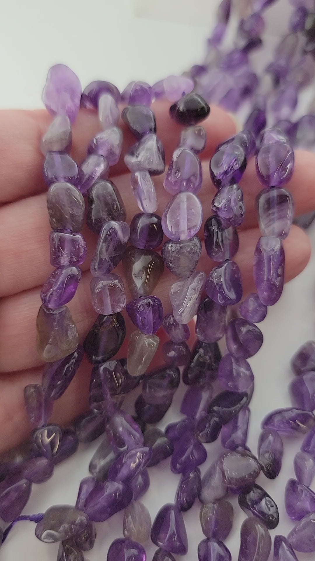 Amethyst Nugget Stone Beads