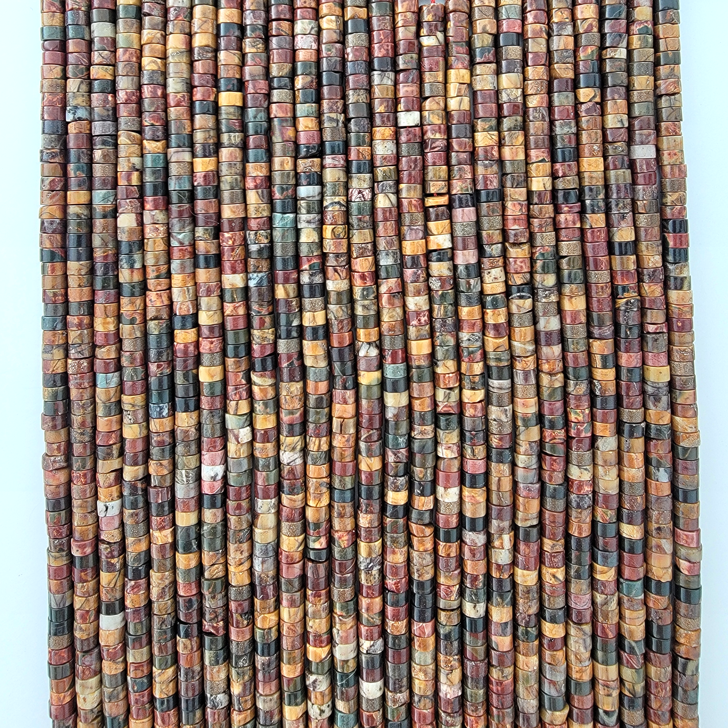 Red Creek Jasper Heishi Stone Beads