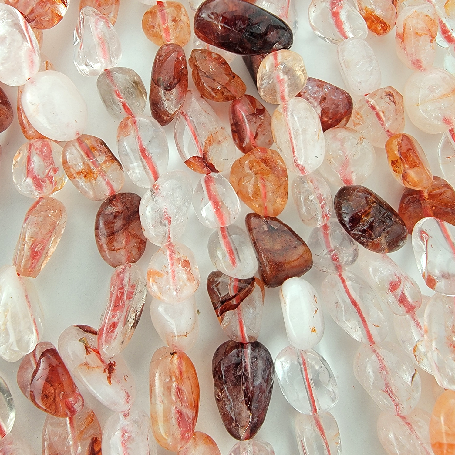 Fire Quartz Nugget Stone Beads