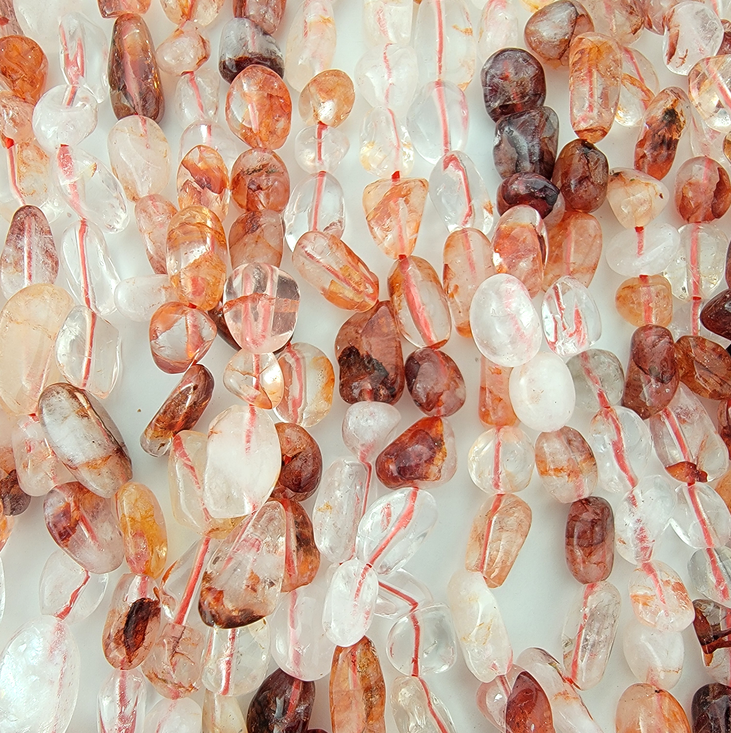 Fire Quartz Nugget Stone Beads