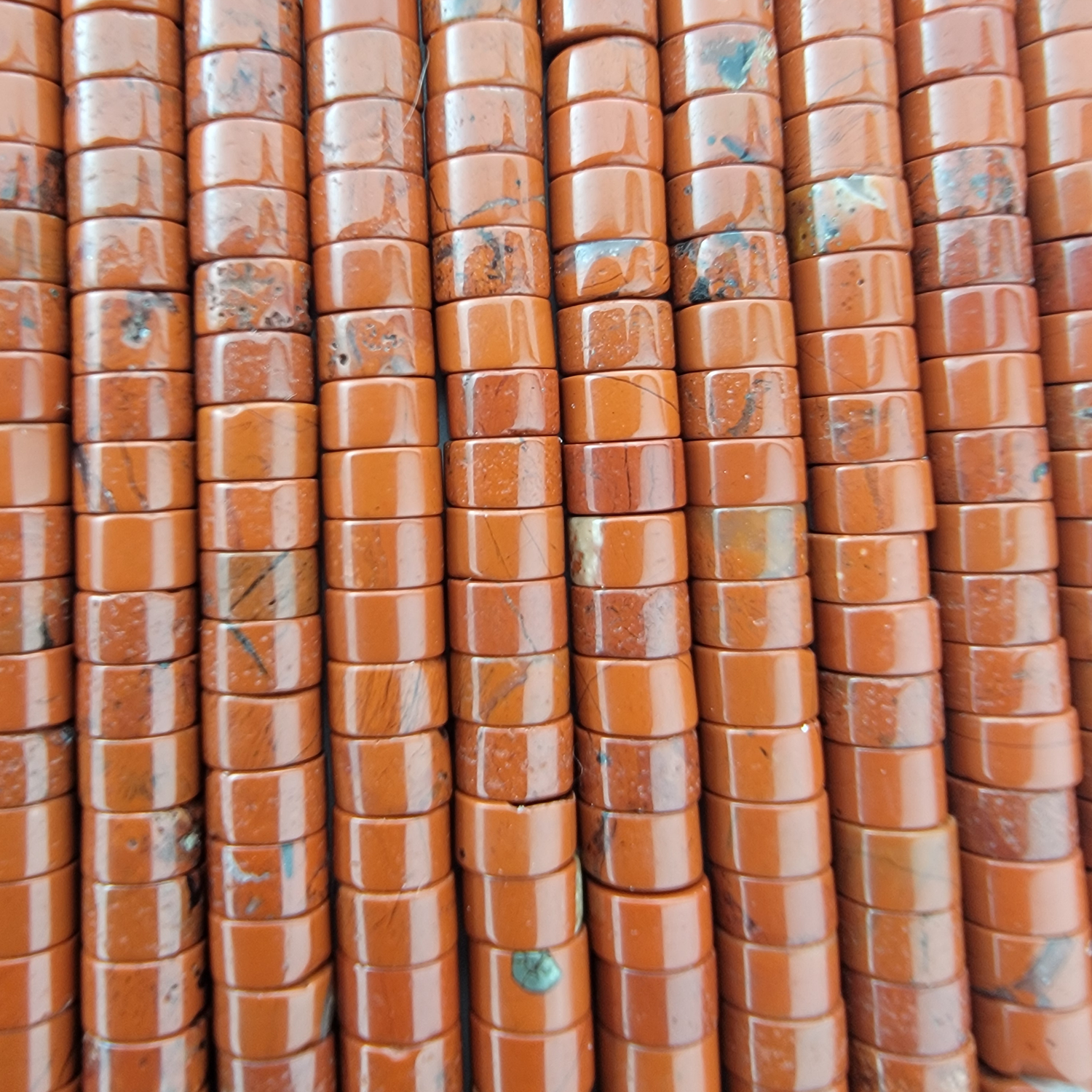 Red Jasper Heishi Stone Beads